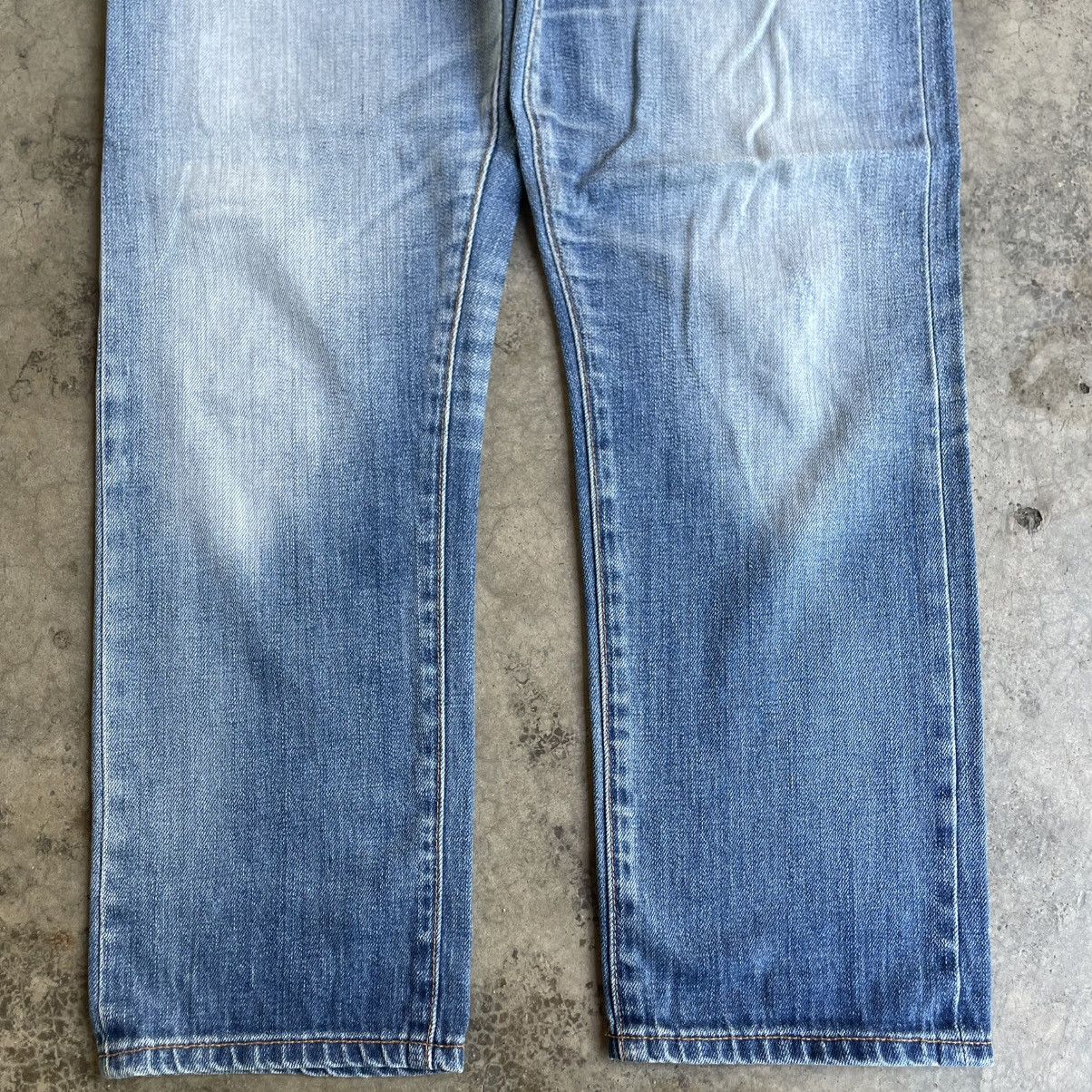 Gap 🔥🇯🇵Vintage Gap Stoned Washed Distress Selvedge Denim Jeans Size US 34 / EU 50 - 3 Thumbnail