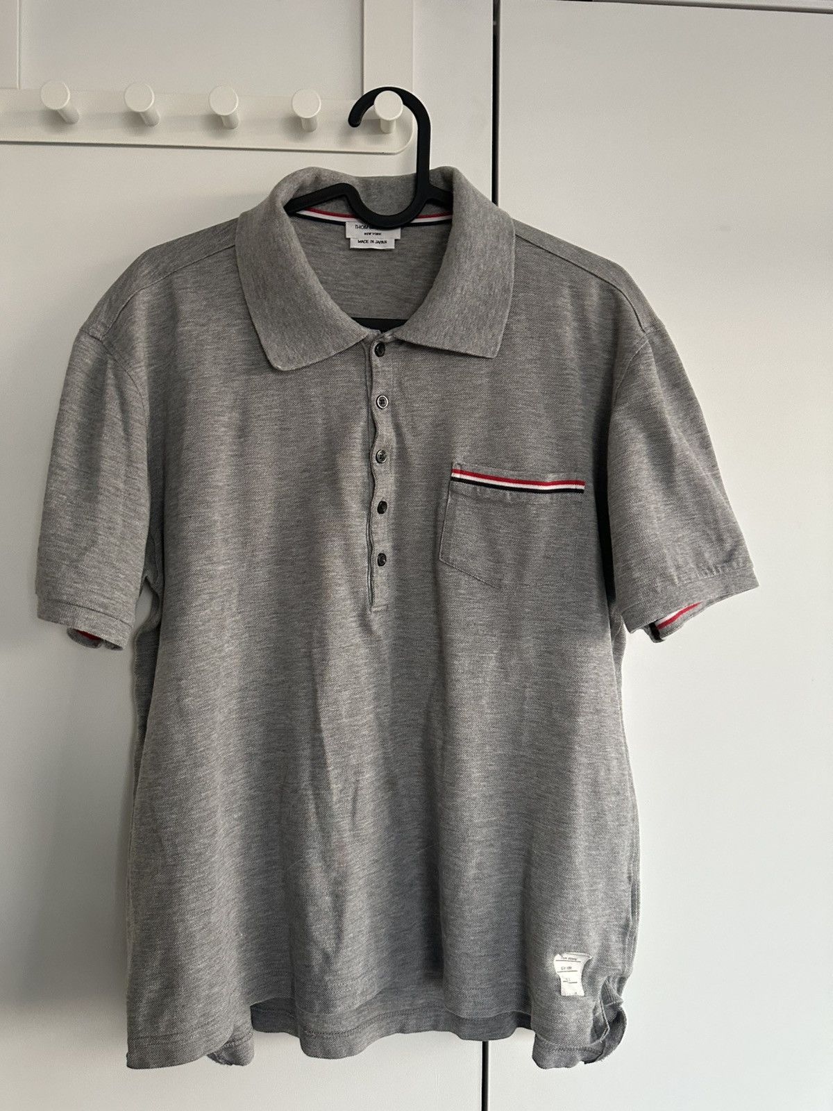 Thom Browne Thom Browne grey polo Size US M / EU 48-50 / 2 - 1 Thumbnail