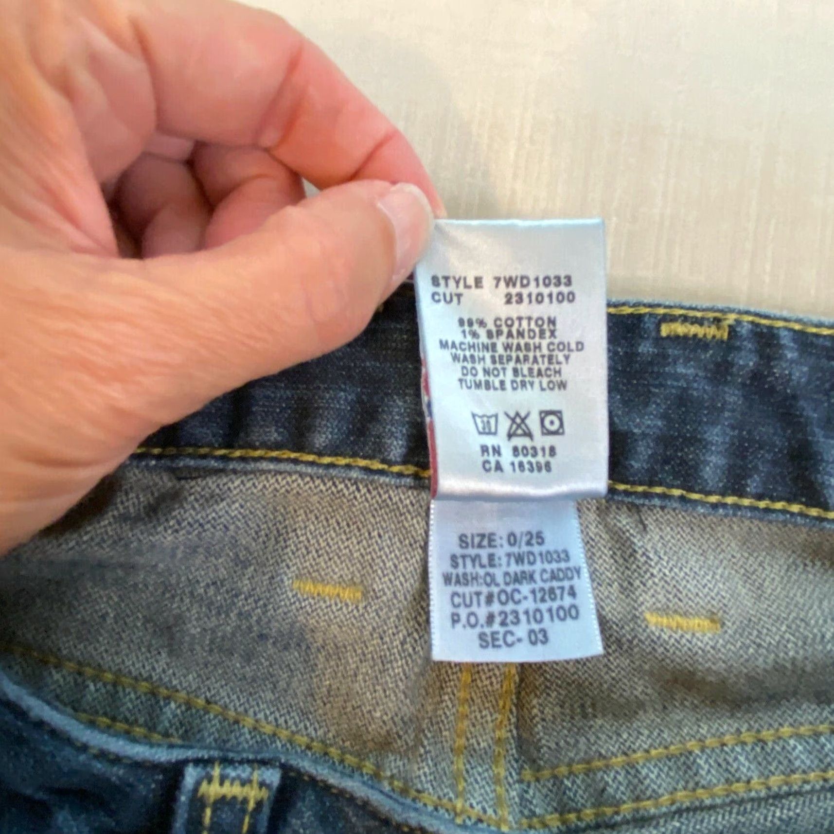 Lucky Brand Lucky Brand Women's Cropped Dark Blue Jeans 0/25 Size 25" / US 0 / IT 36 - 5 Thumbnail