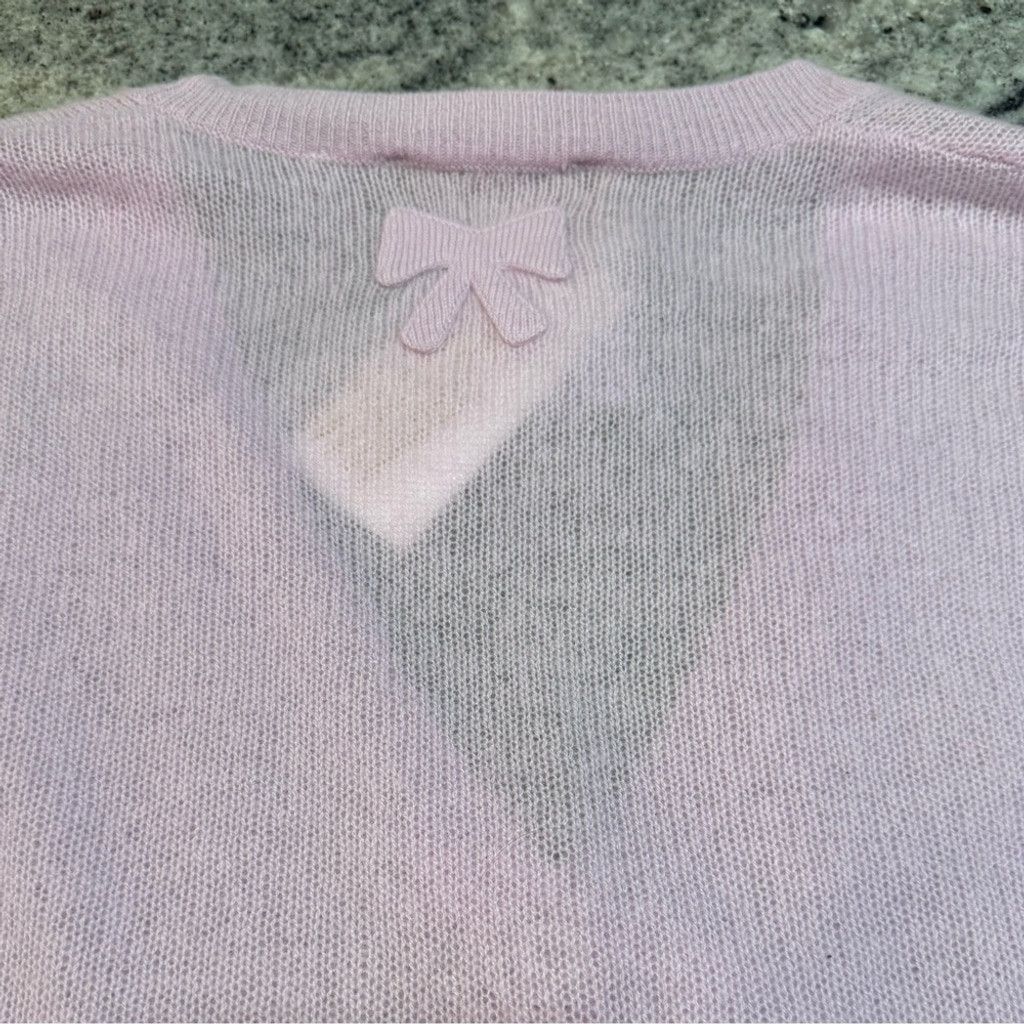 LoveShackFancy LoveShackFancy Luisella Cardigan, Clouded Rose Size M / US 6-8 / IT 42-44 - 14 Thumbnail