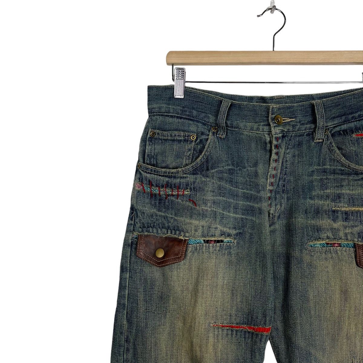 Japanese Brand 🔥 XTAHU GAPO NOK JEANS Size US 34 / EU 50 - 6 Thumbnail