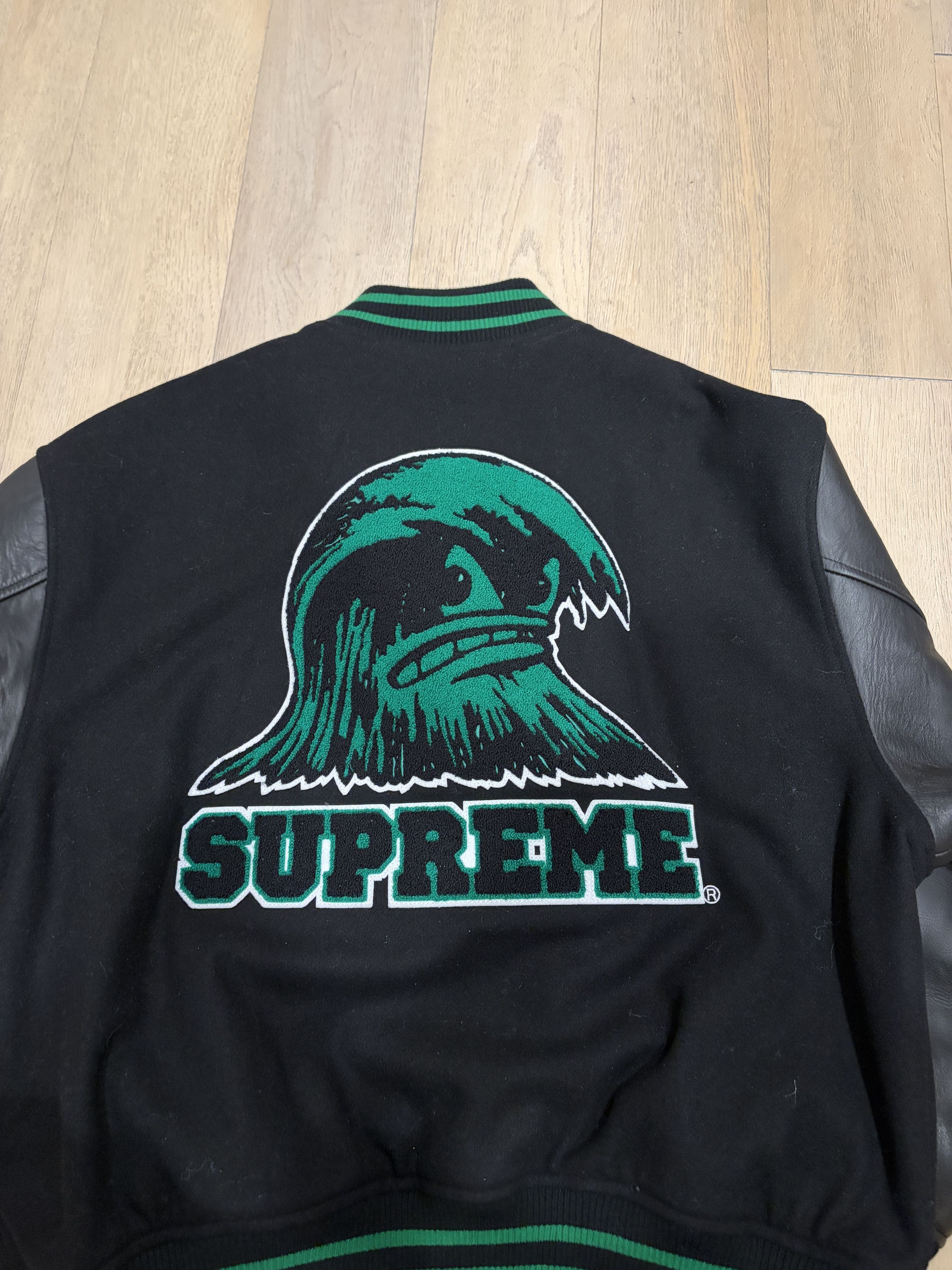 Supreme Supreme Wave Varsity Jacket Size US L / EU 52-54 / 3 - 5 Thumbnail
