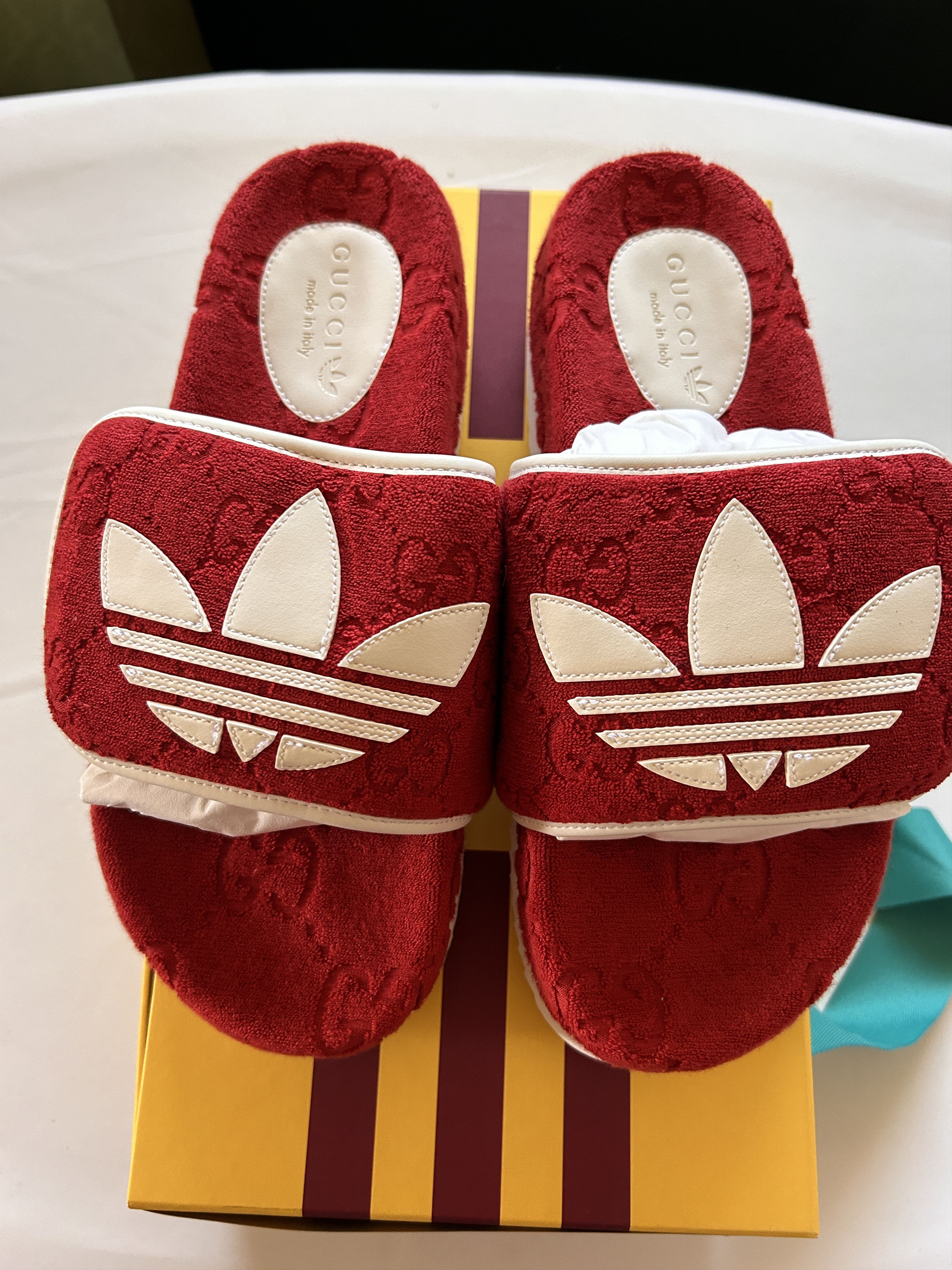 Gucci men's GUCCI adidas x GUCCI GG Platform Sandal 702412 size 8 Size US 8 / EU 41 - 2 Thumbnail