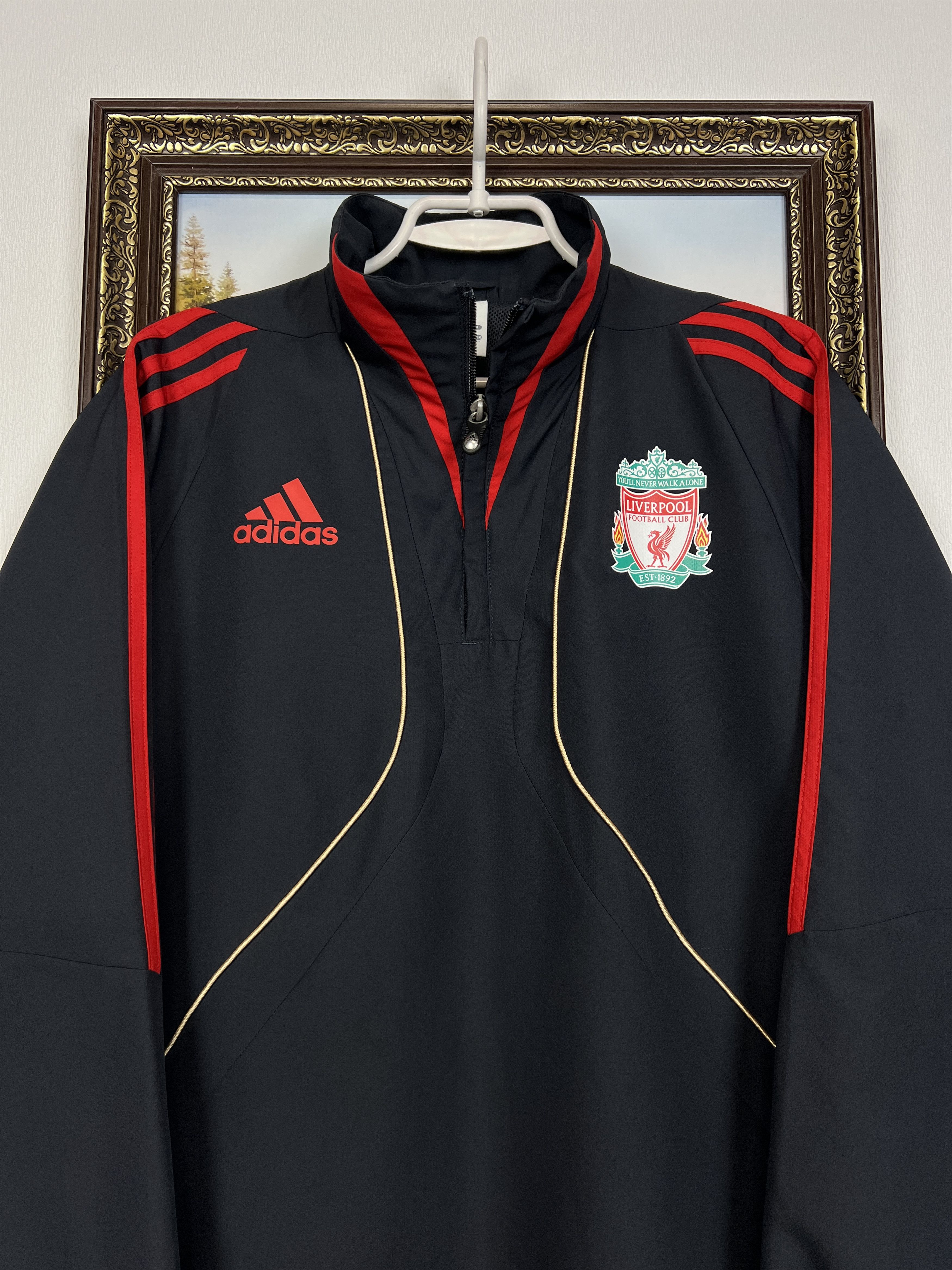 Adidas Vintage Adidas Liverpool Football Jacket Soccer YNWA Size US L / EU 52-54 / 3 - 2 Thumbnail