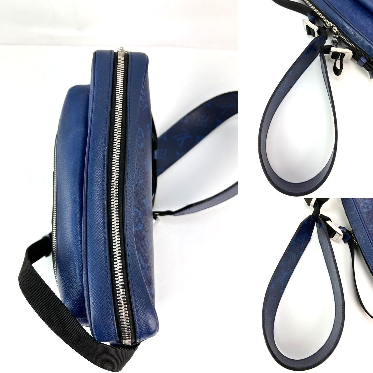 Louis Vuitton LOUIS VUITTON Taigarama Outdoor Blue Messenger Bag Size ONE SIZE - 4 Thumbnail
