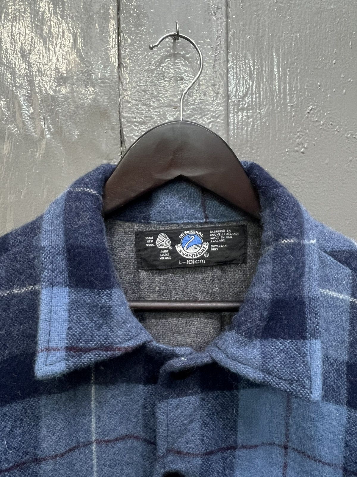 Vintage Vintage The Original Swanndri Pure New Wool Shirt Size US L / EU 52-54 / 3 - 6 Thumbnail