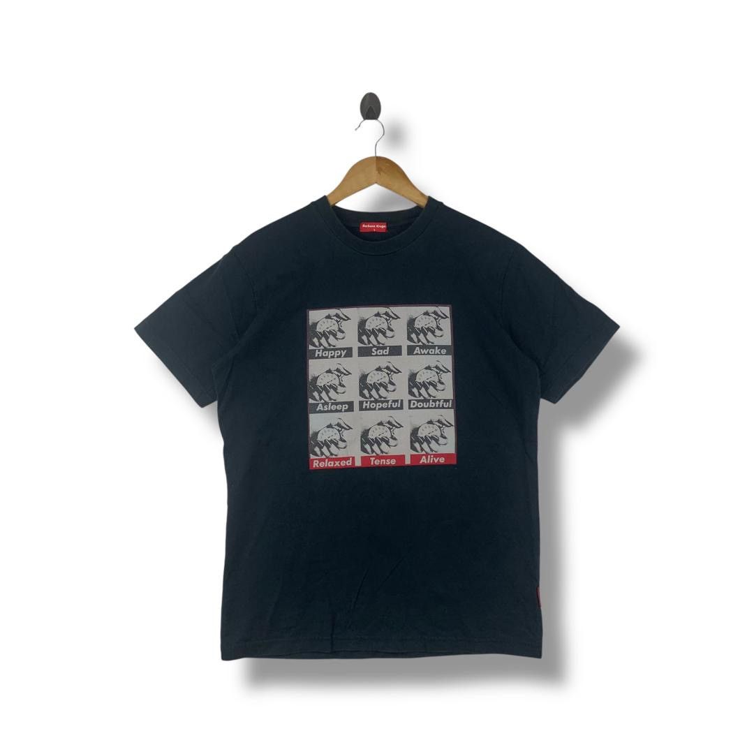 Barbara Kruger × Vintage Vintage BARBARA KRUGER happy sad awake time clock art tee Size US L / EU 52-54 / 3 - 1 Thumbnail