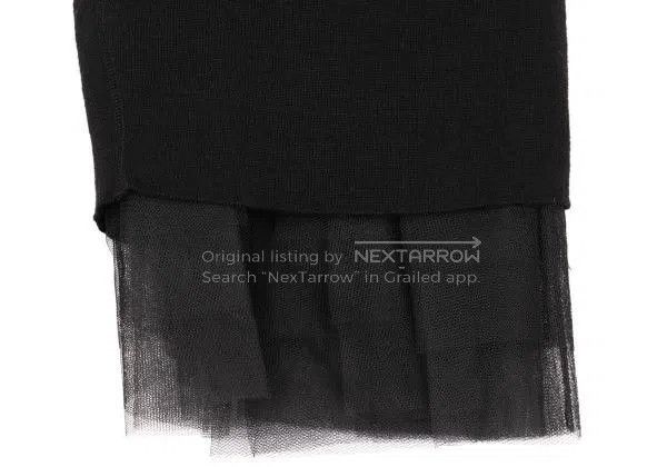 Junya Watanabe Junya Watanabe size XS Black vintage tulle design half ski Size 23" - 7 Thumbnail