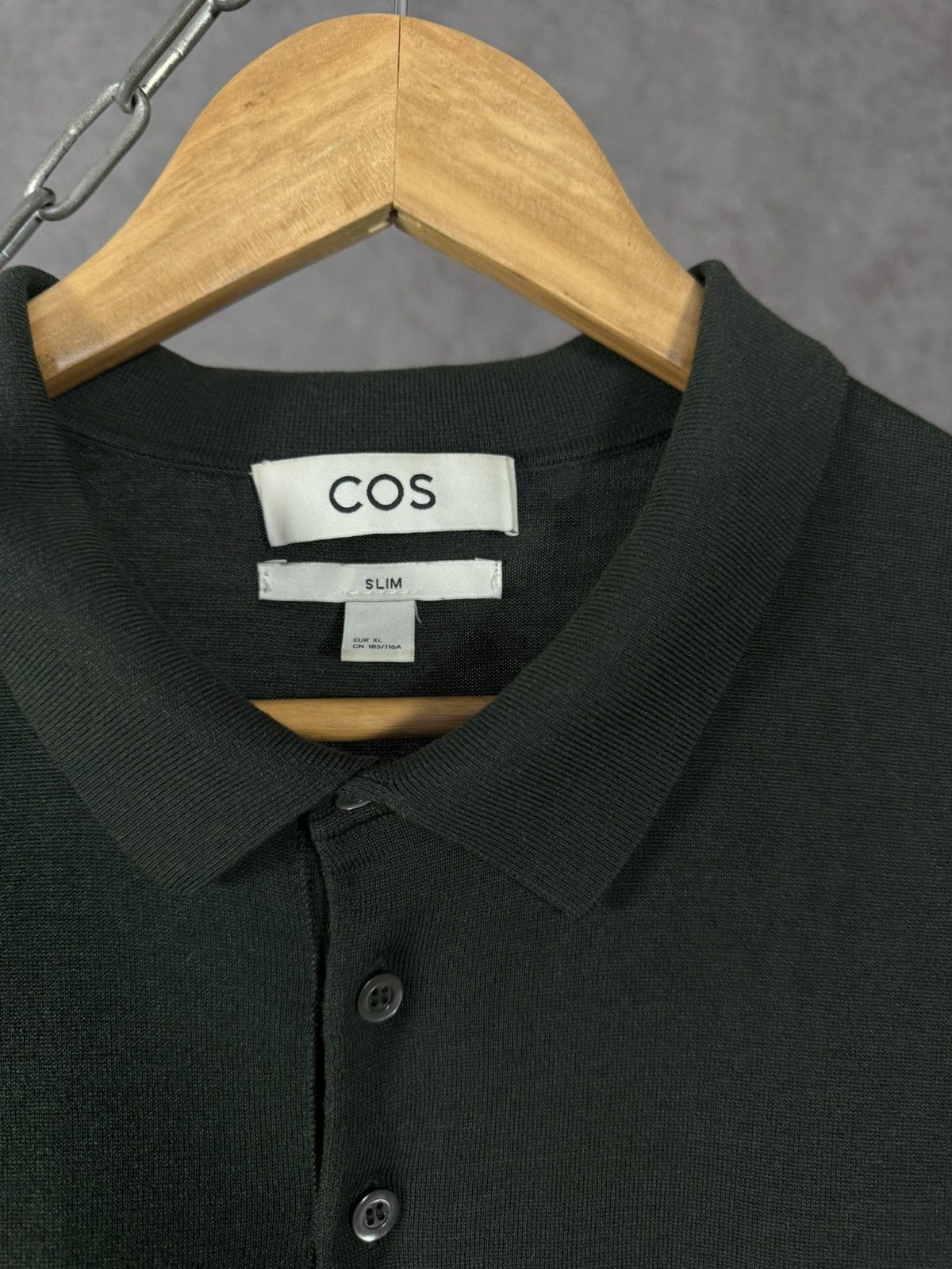 Cos COS designer silk polo tee Size US L / EU 52-54 / 3 - 3 Thumbnail
