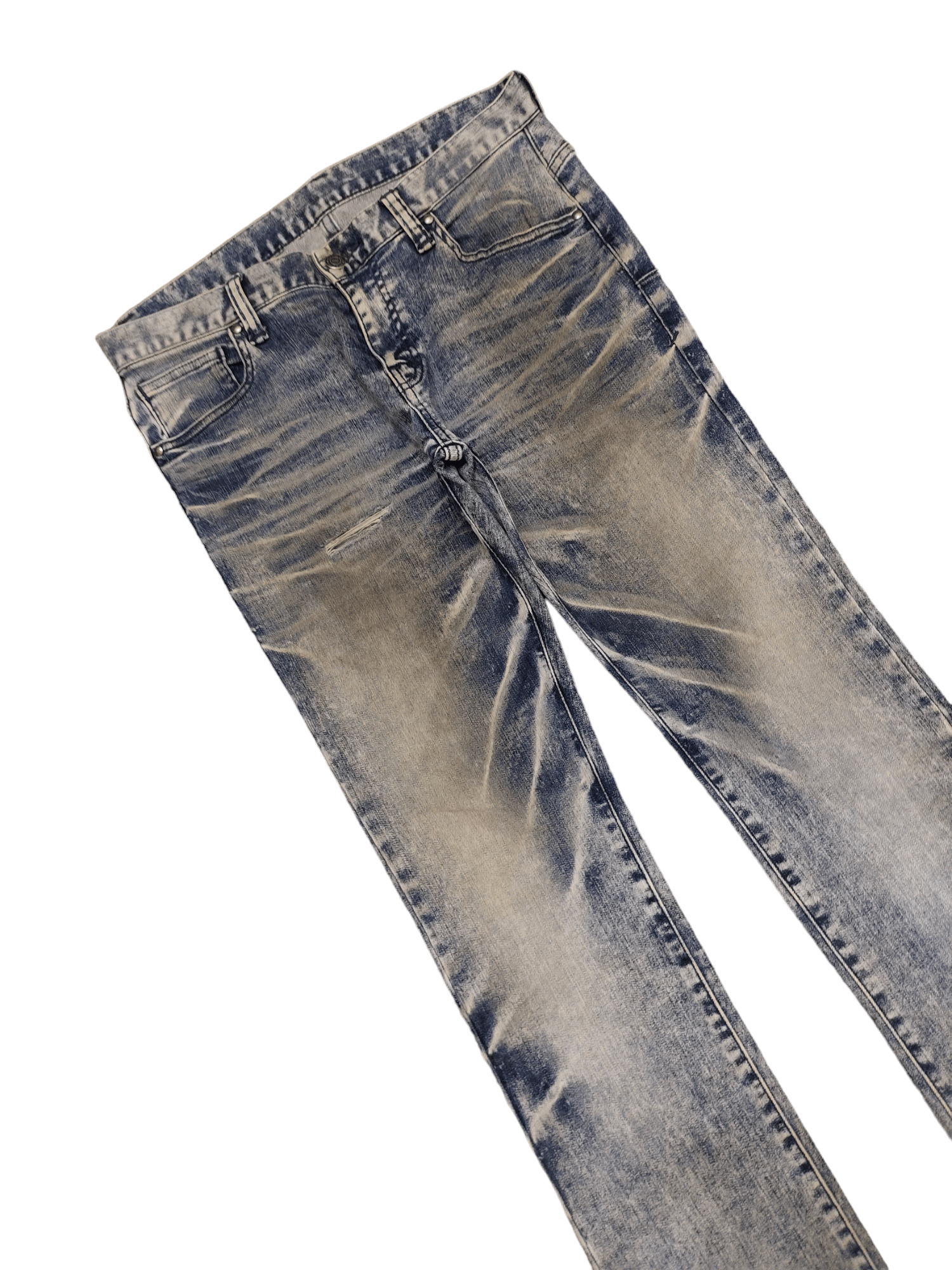 OG Tornado Mart Japan Distress Faded Clawmark Denim Pants