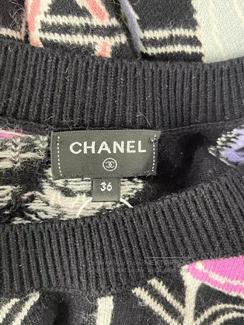 Chanel Chanel Colourful letter logo cashmere sweater Size XS / US 0-2 / IT 36-38 - 4 Thumbnail