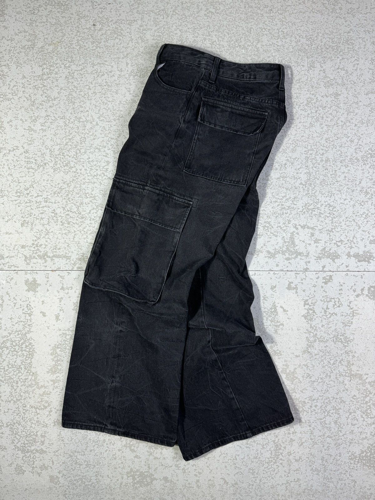 If Six Was Nine Baggy💥SLY JEANS Acid Cargo Pants Size US 29 - 7 Thumbnail