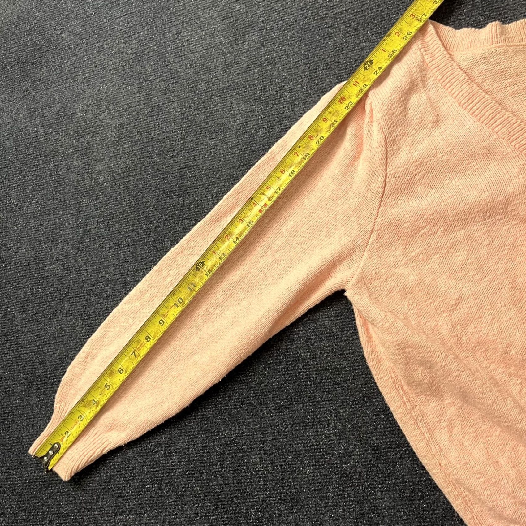 Vintage VINTAGE Sweater Womens Large Pink Knit Pullover V-Neck Satin Bow Long Sleeve Size M / US 6-8 / IT 42-44 - 5 Thumbnail