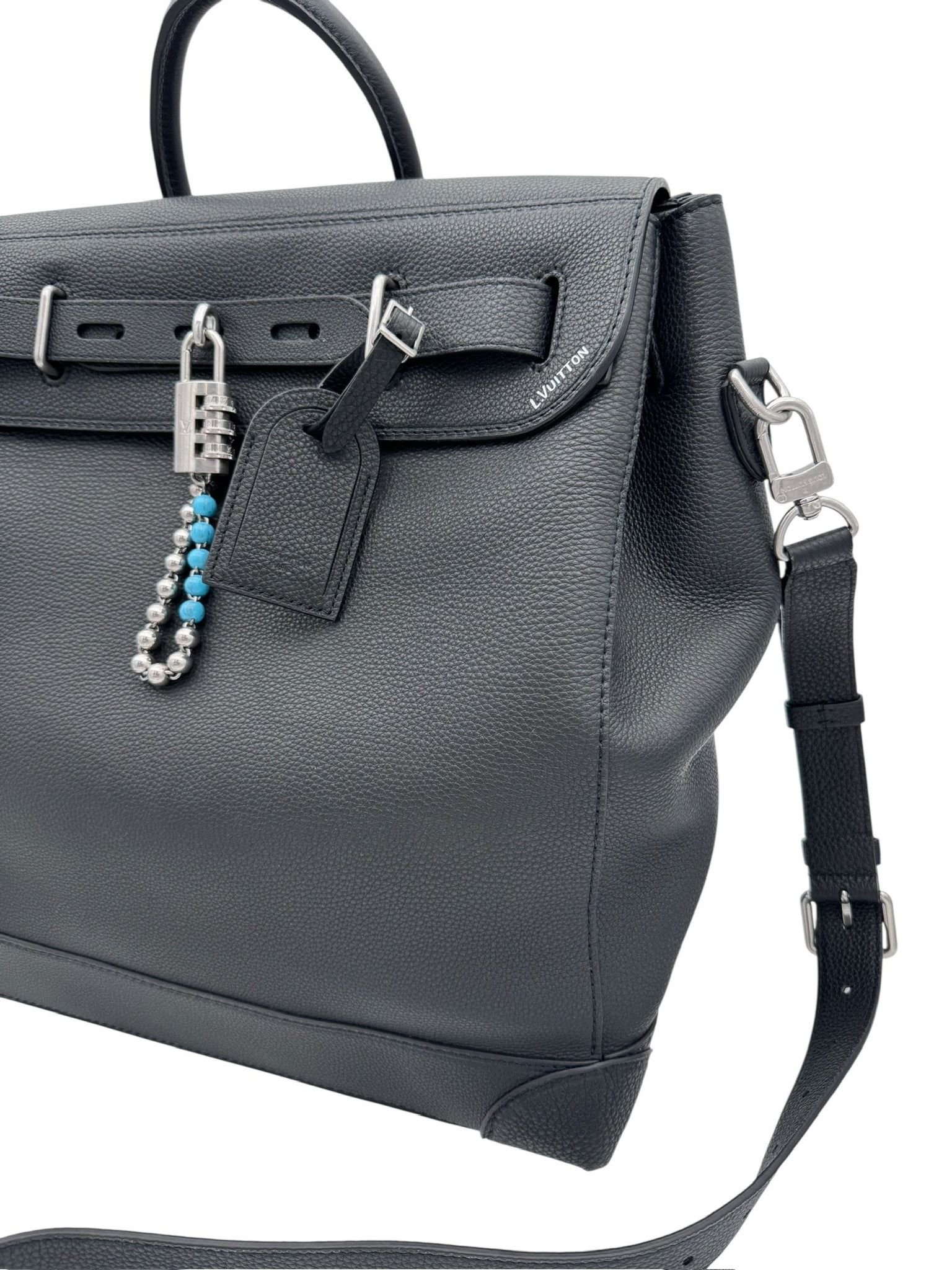 Louis Vuitton 2024 Louis Vuitton Steamer 40 Black Leather Size ONE SIZE - 4 Thumbnail