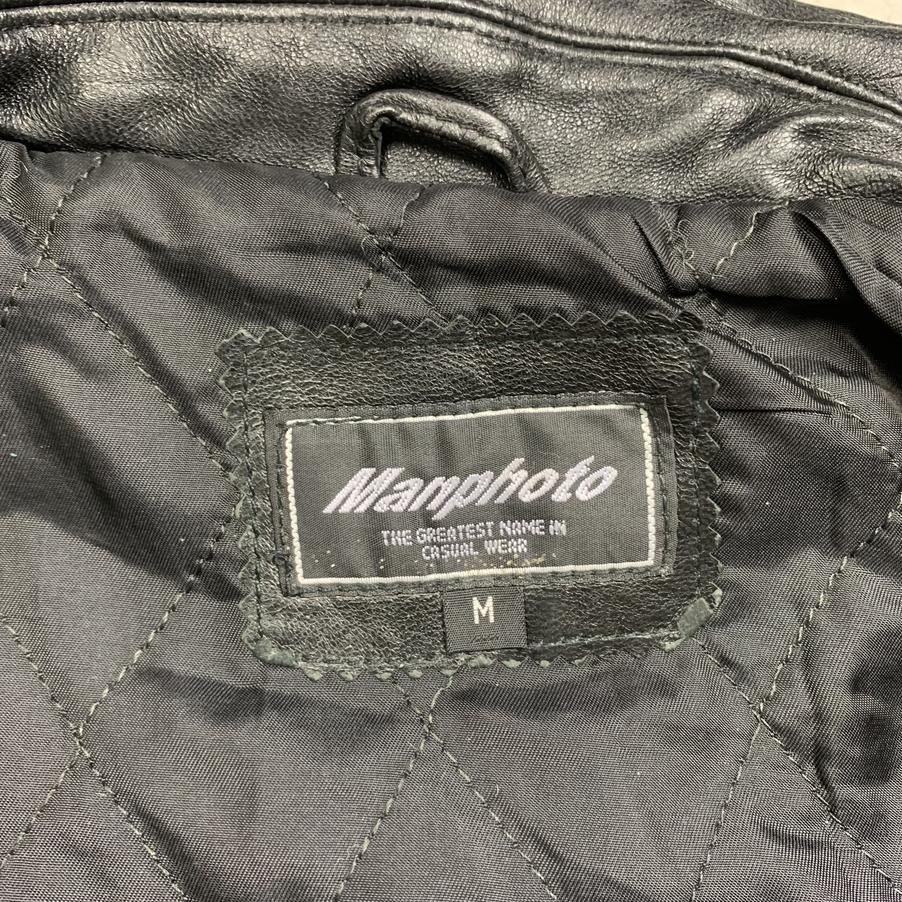 Genuine Leather Vintage Genuine Real Leather Coat Jacket High Quality Rock Size US M / EU 48-50 / 2 - 7 Thumbnail