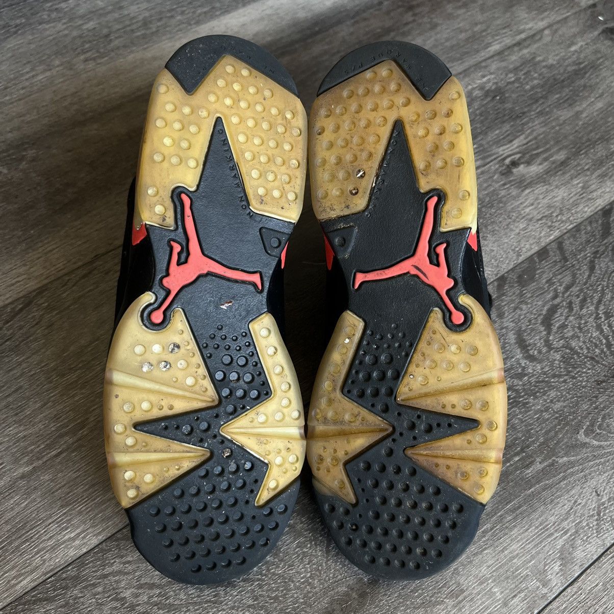 Jordan Brand Air Jordan 6 VI Retro Black Infrared 2019 GS Size 6.5Y Shoes Size US 6.5 / EU 39-40 - 6 Thumbnail