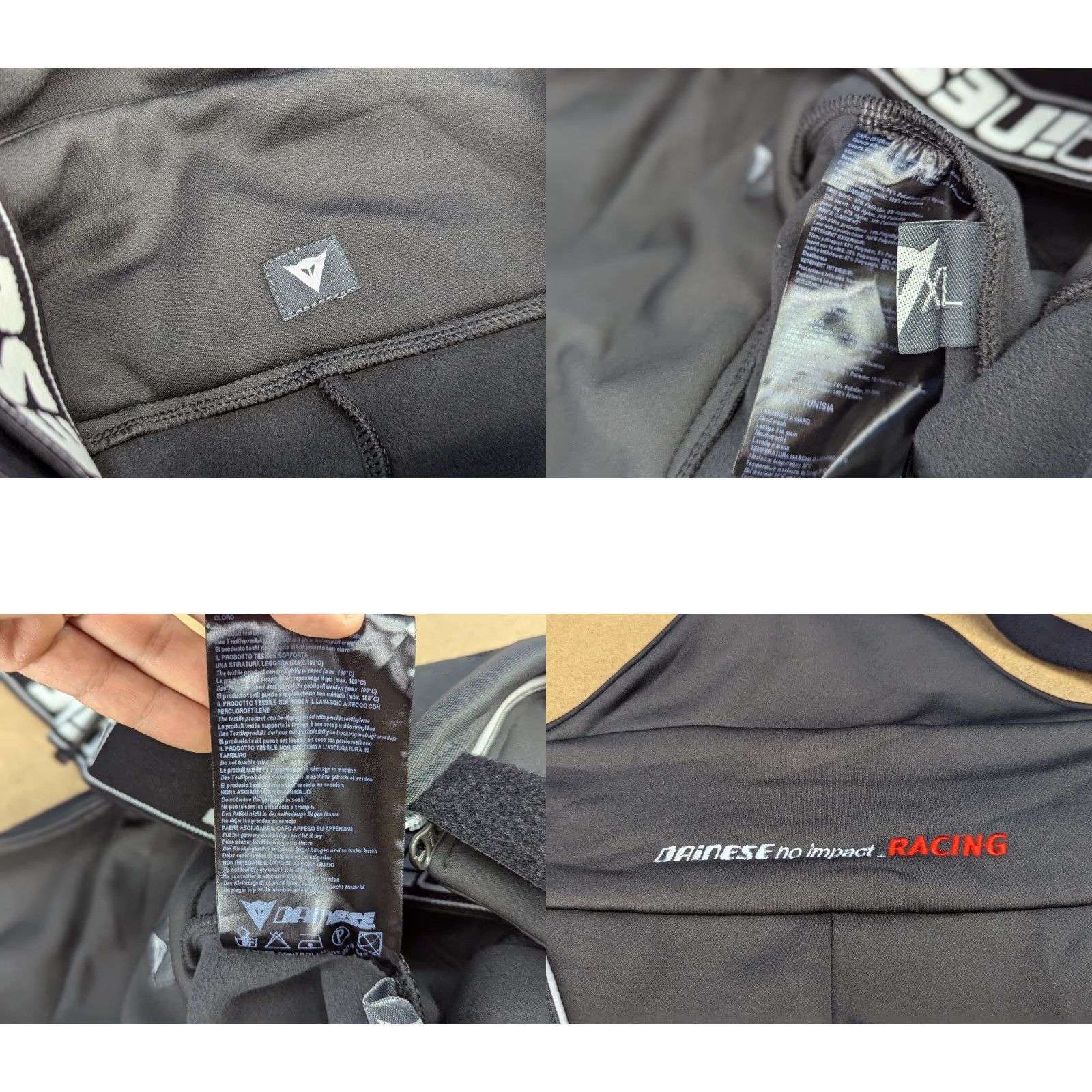 Dainese Dainese Ski Shorts Mens XL Suspenders Outdoor Winter Side Leg Protection Athletic Black Polyester Quick Dry N/A Size US 36 / EU 52 - 7 Thumbnail