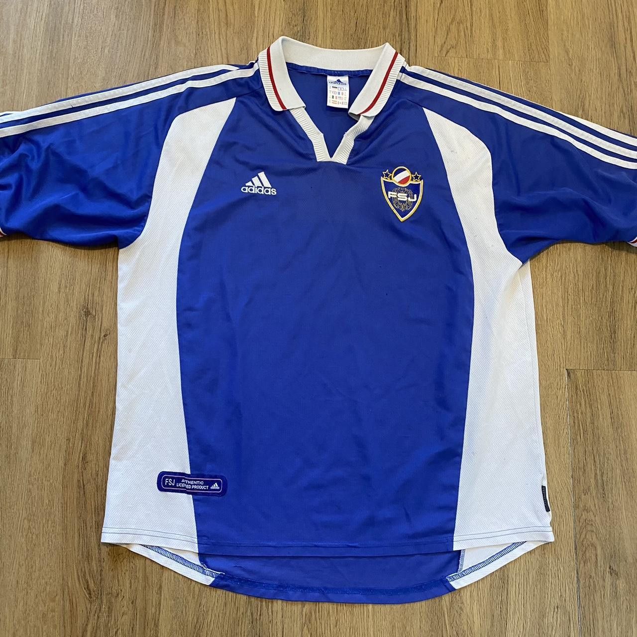 Adidas 2000-01 Jugoslavia Adidas Home Football Shirt Vintage Retro Size US XL / EU 56 / 4 - 1 Thumbnail