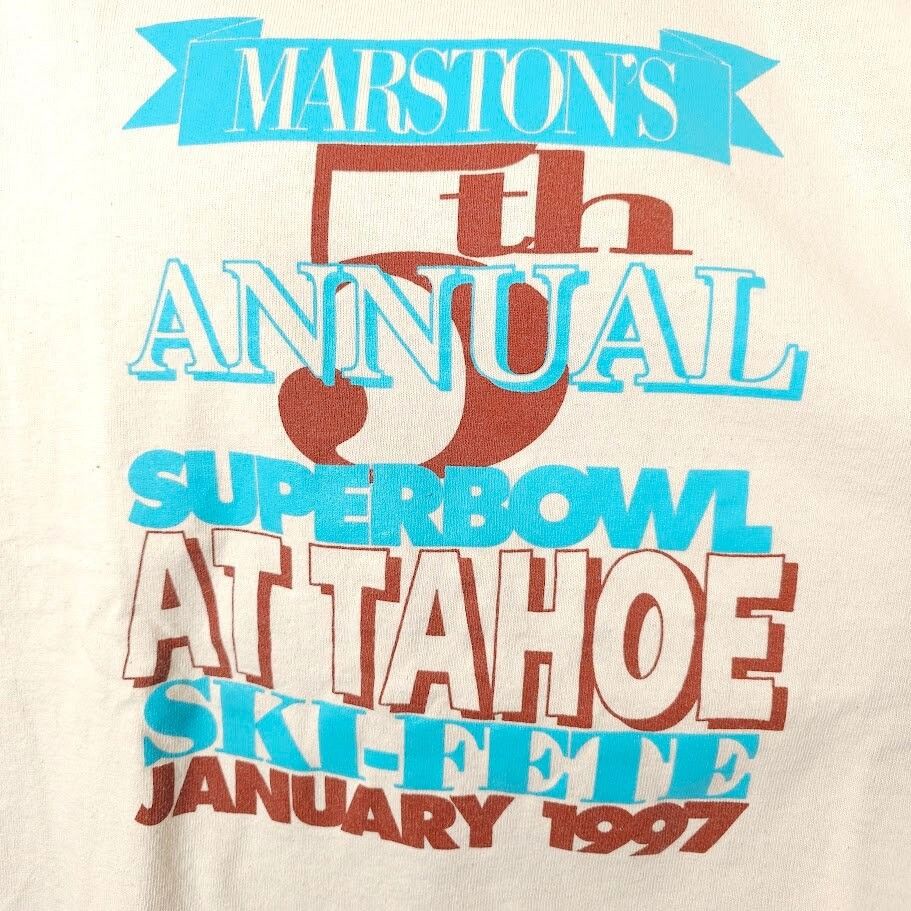 Vintage Vintage Lake Tahoe Ski Fete T Shirt Mens Size XL 90s 1997 Size US XL / EU 56 / 4 - 2 Thumbnail