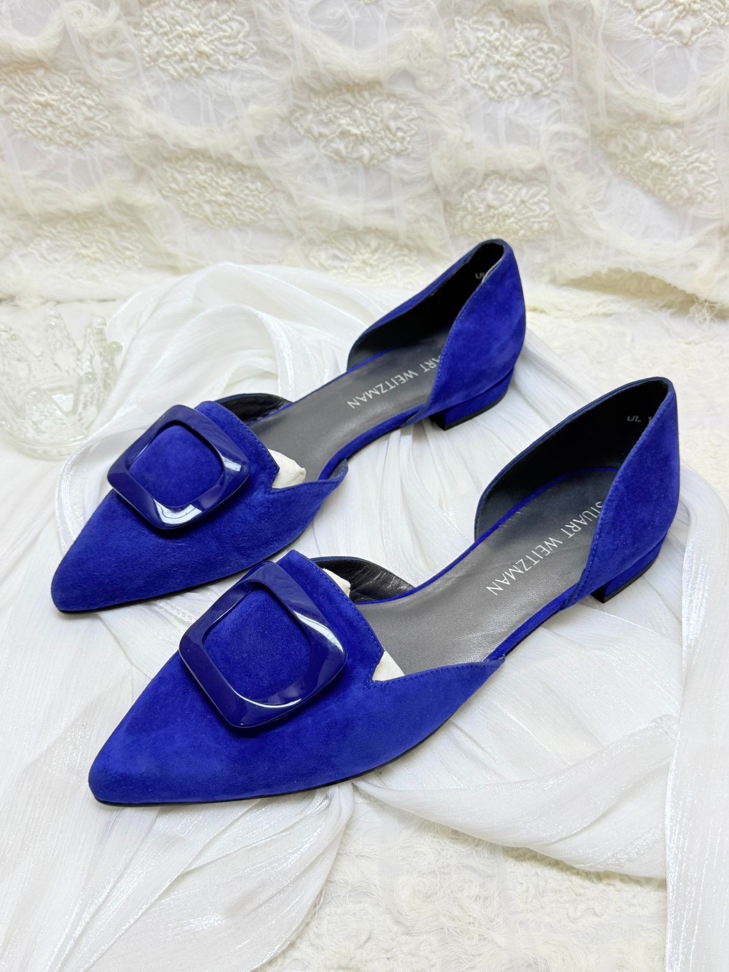 Stuart Weitzman Stuart Weitzman Suede Blue Lowtop Sneakers us_9 Women Size US 9 / IT 39 - 1 Thumbnail
