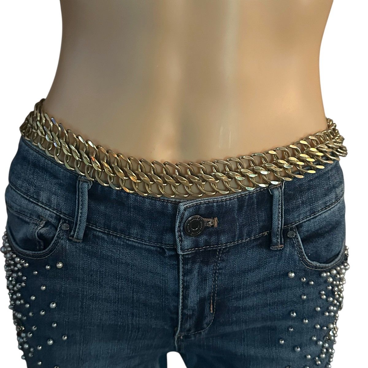 Other Chunky gold tone chain belt Size ONE SIZE - 1 Thumbnail