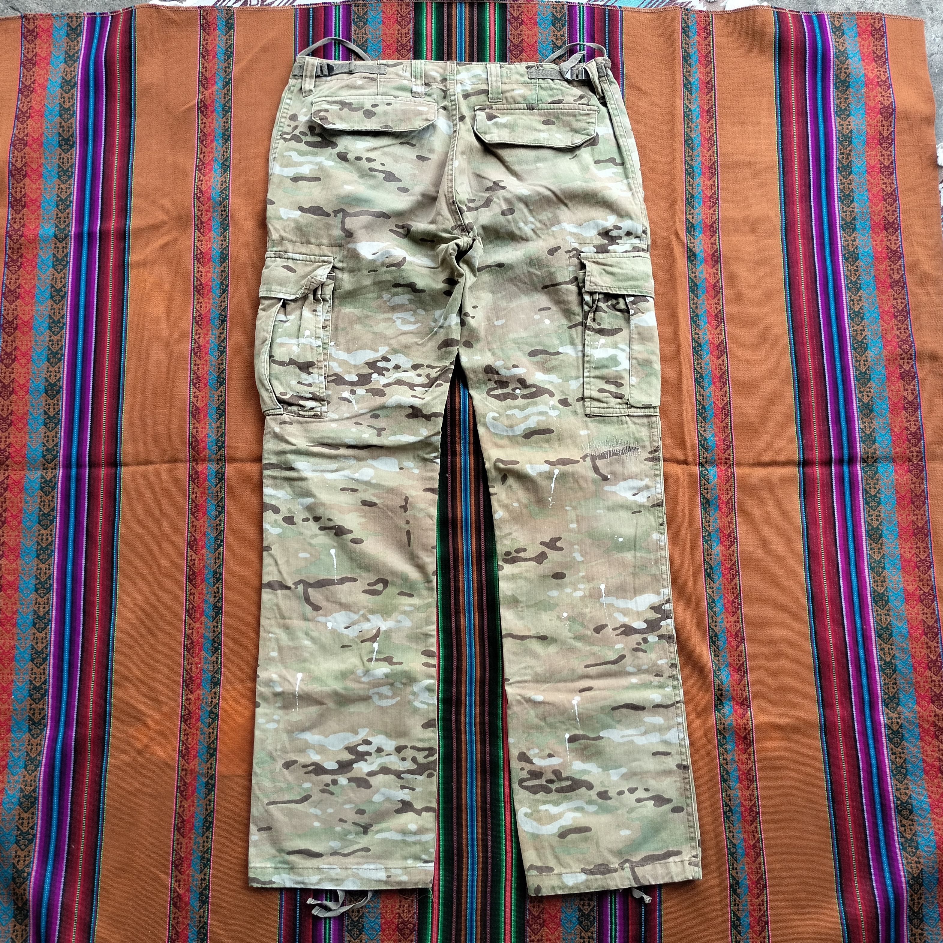 Buzz Rickson's splash paint stitching digital camou cargo pants Size US 34 / EU 50 - 3 Thumbnail