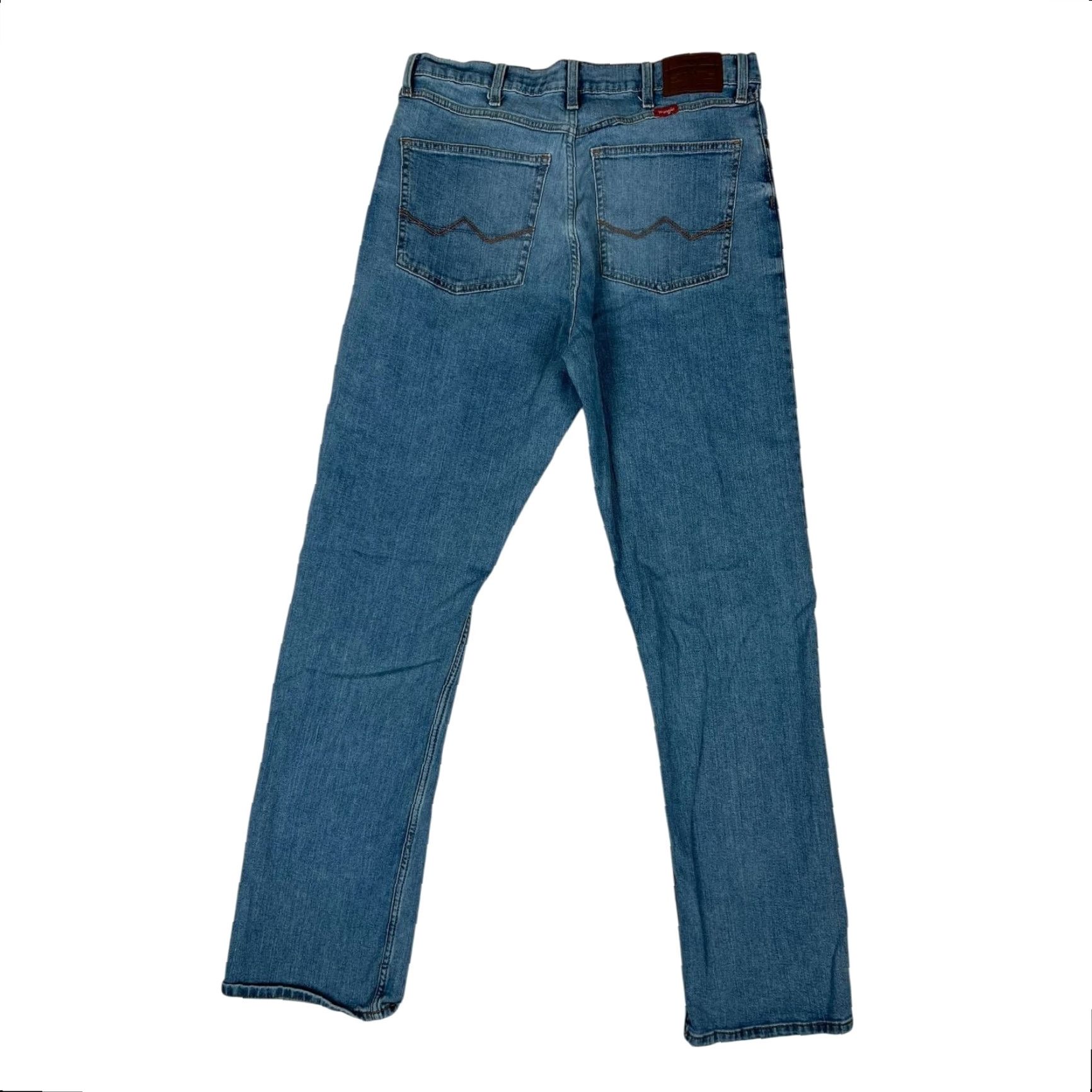 Wrangler VINTAGE Wrangler Jeans Mens 34x34 Blue Straight Fit Denim Cowboy Rodeo Size US 34 / EU 50 - 2 Thumbnail