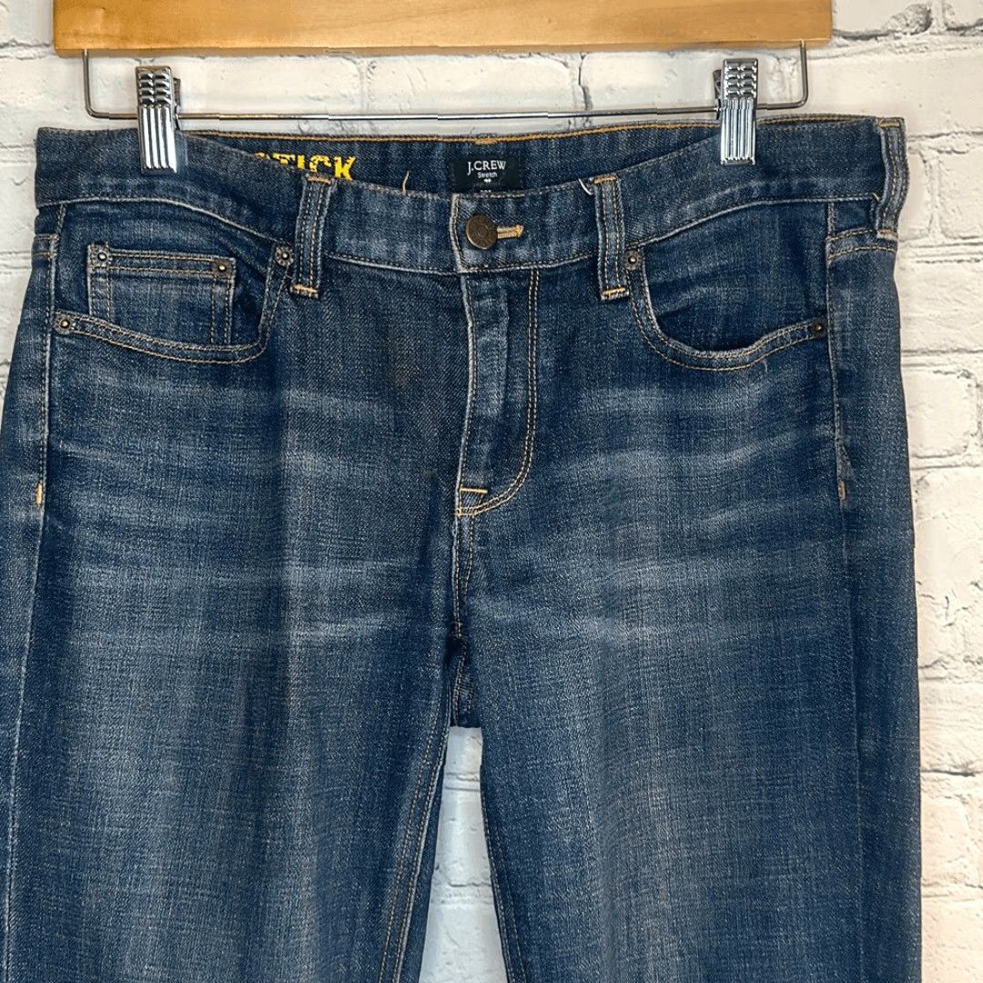 J.Crew VINTAGE/J. Crew Matchstick Jeans, Women, Denim, 29, Blue, Straight, Regular, 30” Inseam, Size 29, 14” Waist, Women’s Jeans Size 29" - 2 Thumbnail