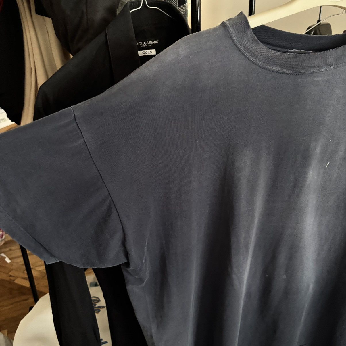 Vintage Vintage 90’ Human Race Faded and Distressed Navy T-Shirt ERD Size US L / EU 52-54 / 3 - 5 Thumbnail