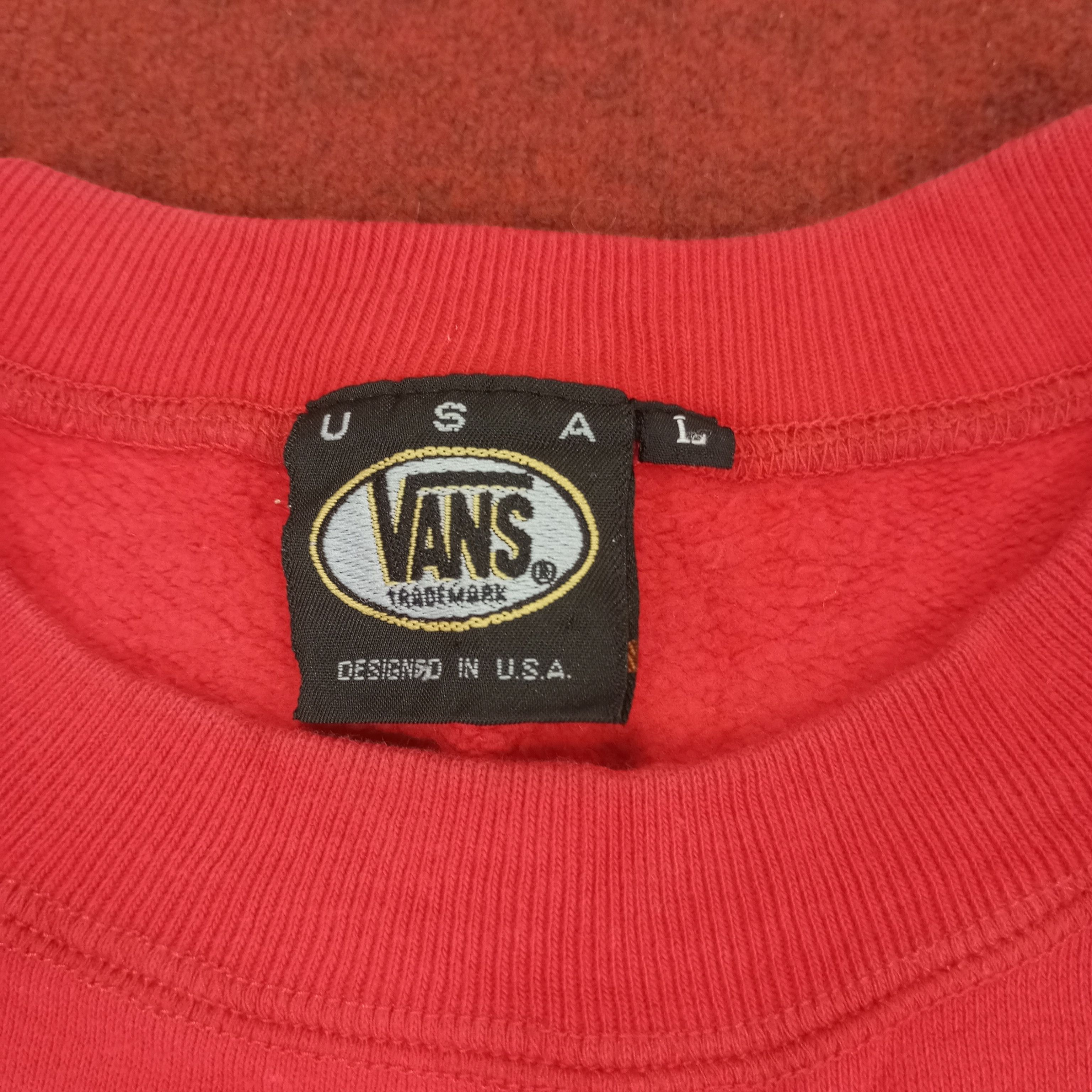 Vans × Vintage Vans Take A Stand Streetwear Style Sweatshirt Size US L / EU 52-54 / 3 - 6 Thumbnail