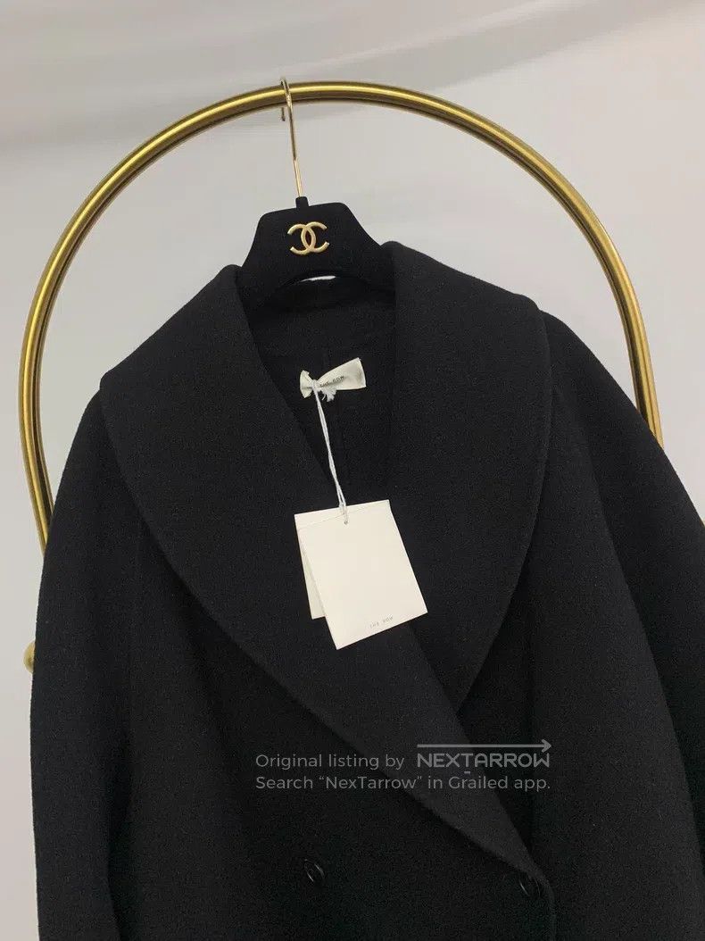The Row The Row Black double-breasted overcoat Size S / US 4 / IT 40 - 2 Thumbnail