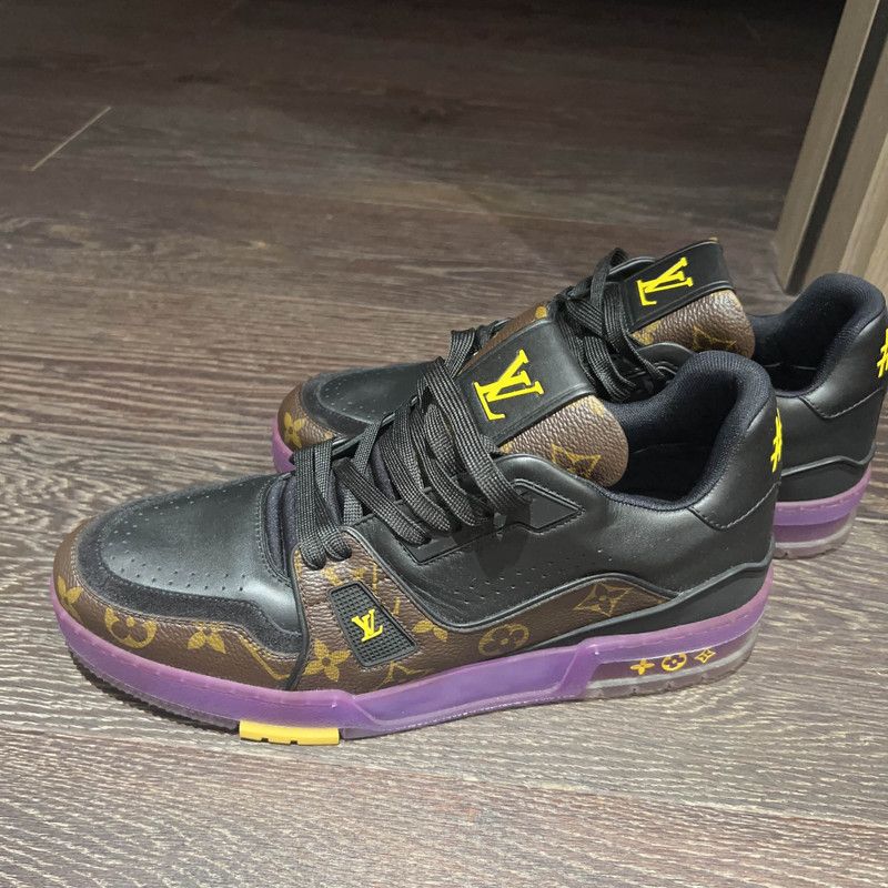 Louis Vuitton Louis Vuitton Trainer Casual Sneakers in Lakers Colorway 0079 Size US 8 / EU 41 - 1 Thumbnail