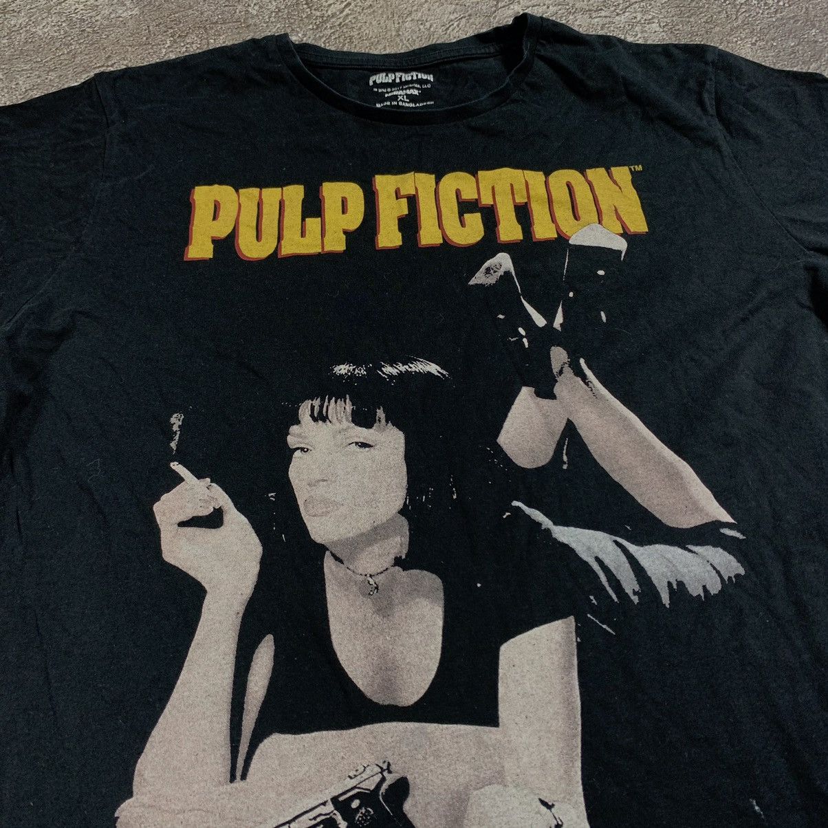 Vintage Vintage Y2K Pulp Fiction Graphic Tee Uma Thurman Tarantino X Size US XL / EU 56 / 4 - 4 Thumbnail