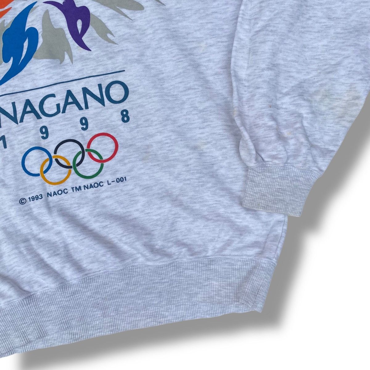 Japanese Brand × USA Olympics × Vintage Vintage 90’s Olympic Nagano 1998 Sweatshirt. #E5 Size US XL / EU 56 / 4 - 3 Thumbnail