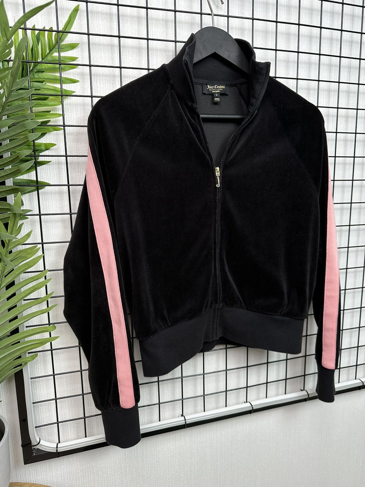 Juicy Couture × Vintage VELOUR JUICY COUTURE Black Label ZIP women S pullover Size S / US 4 / IT 40 - 4 Thumbnail