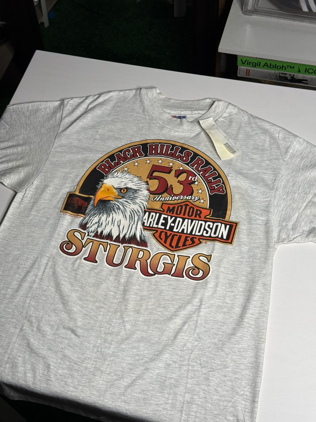 Harley Davidson VINTAGE 1993 SS Harley Davidson Tee "Grey" [L] DEADSTOCK Size US L / EU 52-54 / 3 - 1 Thumbnail