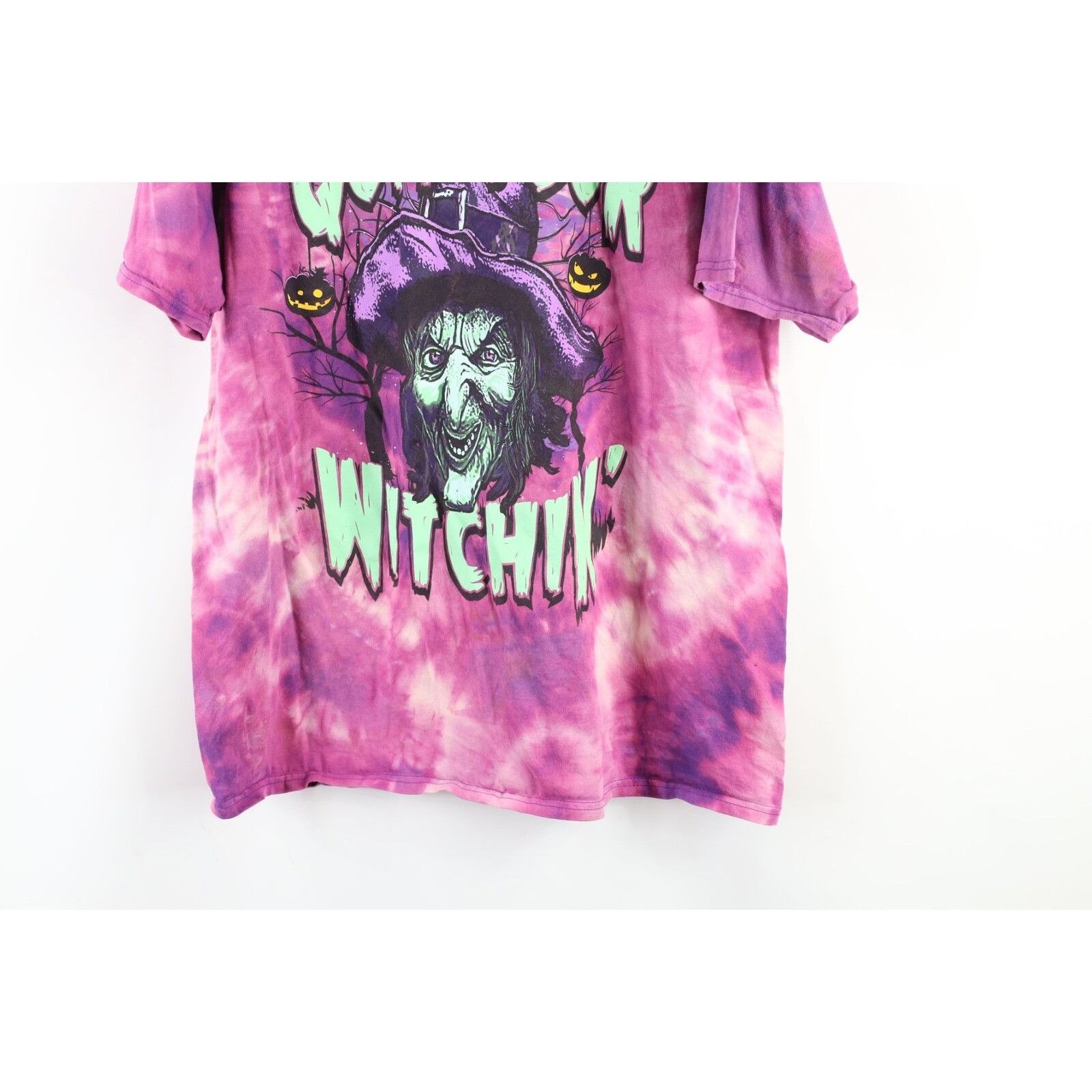 Vintage Vintage Streetwear Acid Wash Halloween Witch T-Shirt Size US L / EU 52-54 / 3 - 3 Thumbnail