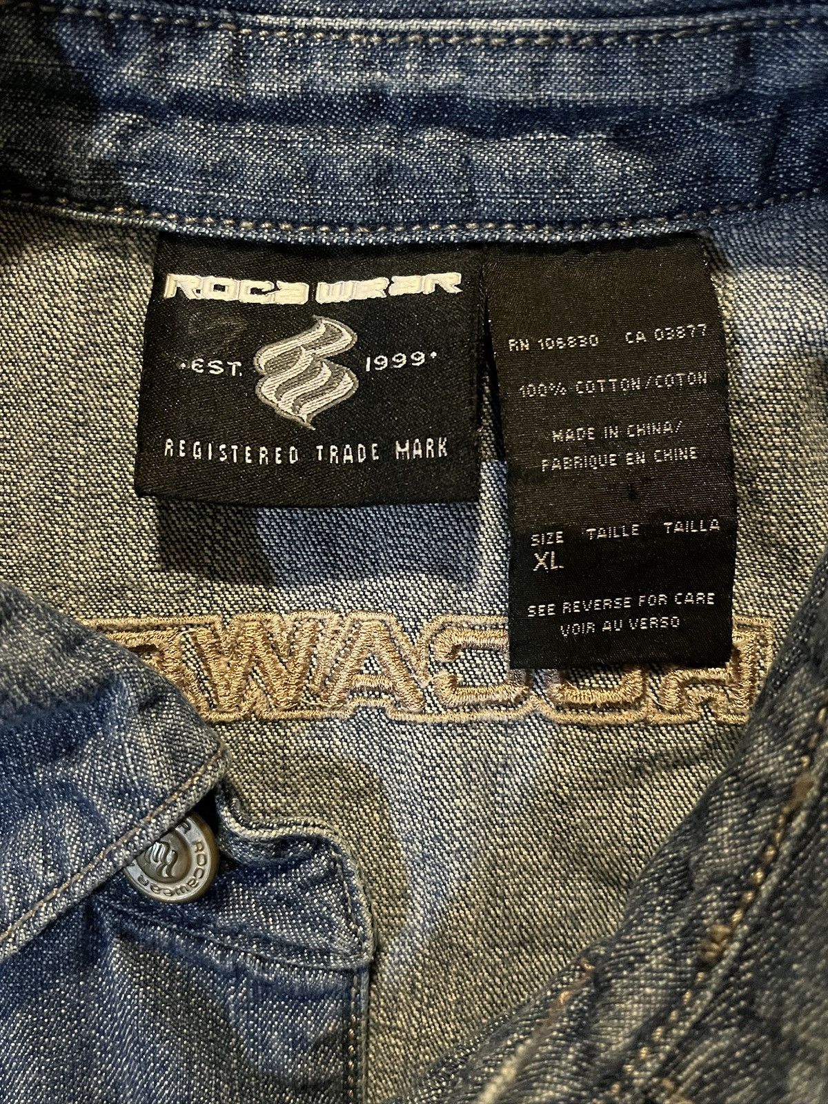 Rocawear 1999 Rocawear Denim Jacket Size US XL / EU 56 / 4 - 3 Thumbnail