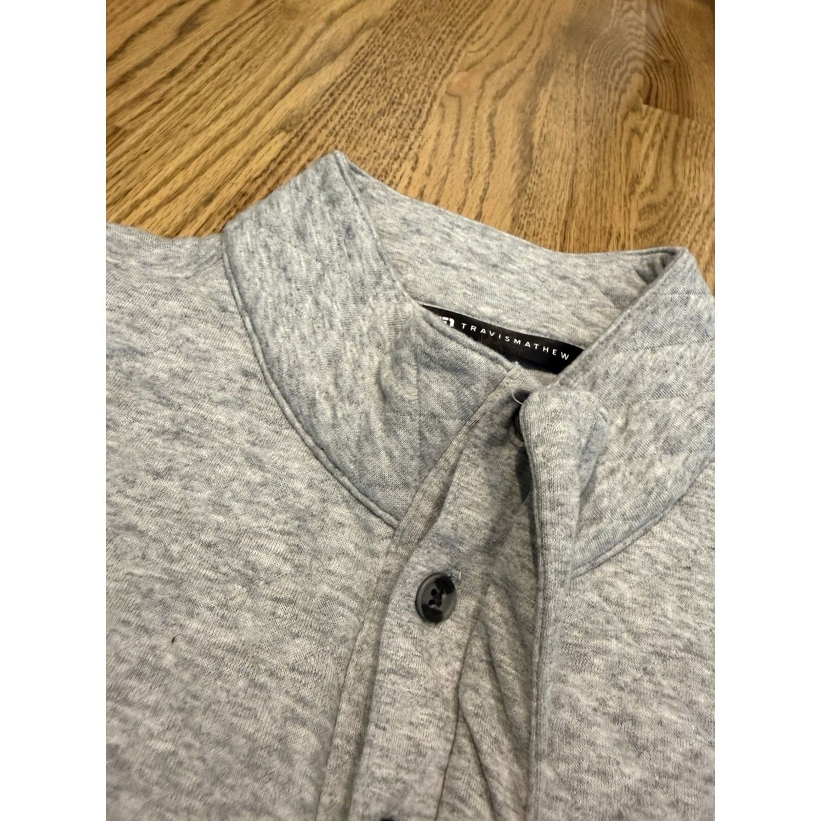 TravisMathew Travis Mathew Transatlantic Pullover Men’s XL Gray Mock Neck Quilted Pockets Activewear Golf Pullover Vintage No Size US XL / EU 56 / 4 - 4 Thumbnail