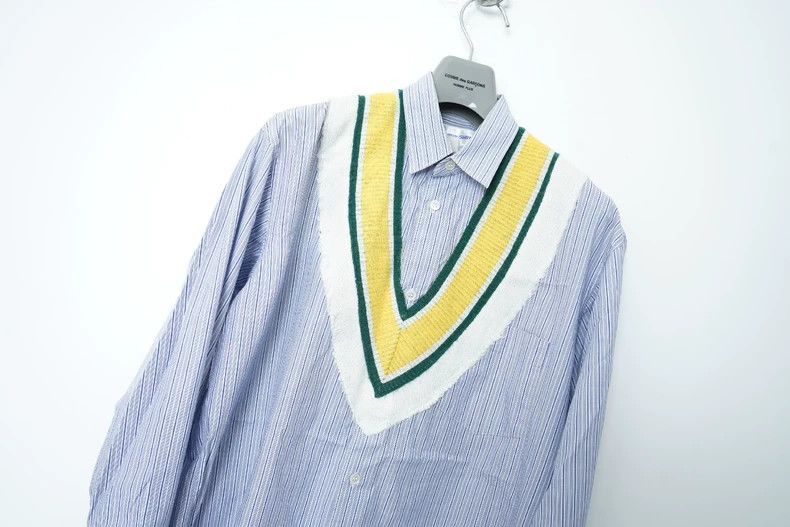 Comme des Garcons comme des garcons knit loose silhouette V-neck shirt 2505-N Size US M / EU 48-50 / 2 - 3 Thumbnail