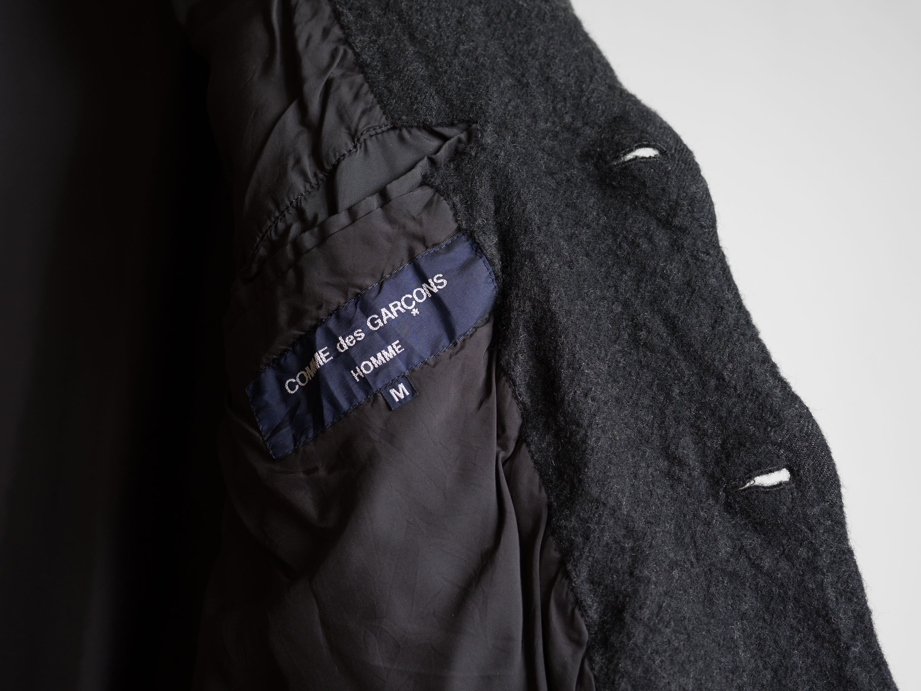 Comme des Garcons Homme AW2004 COMME des GARÇONS HOMME BOILED WOOL JACKET Size US M / EU 48-50 / 2 - 8 Thumbnail