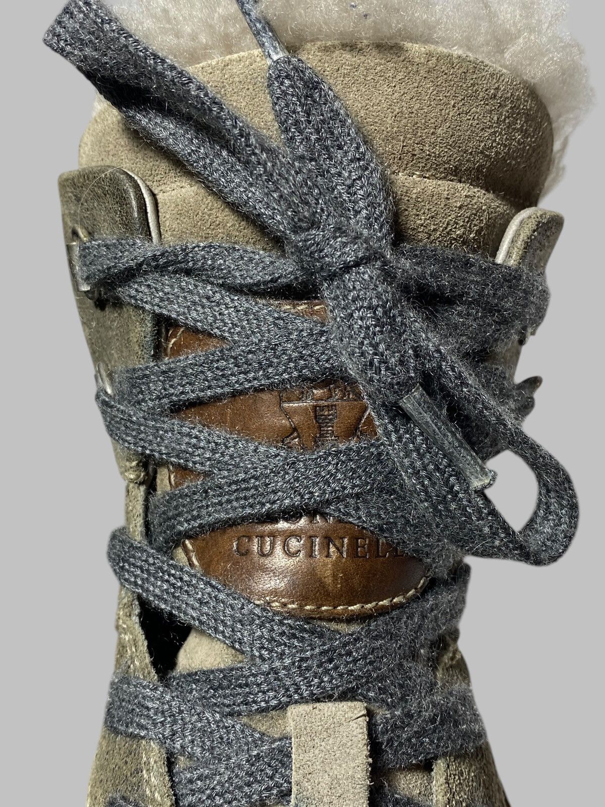 Brunello Cucinelli Brunello Cucinelli High Top Leather Sneakers Size US 7.5 / IT 37.5 - 14 Thumbnail