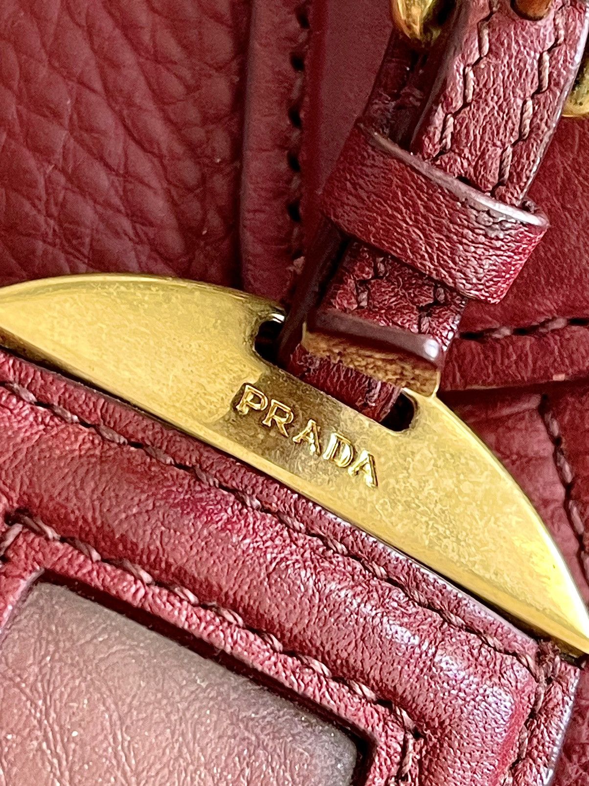 Prada Prada Tasche – Vitello Daino – Rot/Bordeaux Size ONE SIZE - 5 Thumbnail