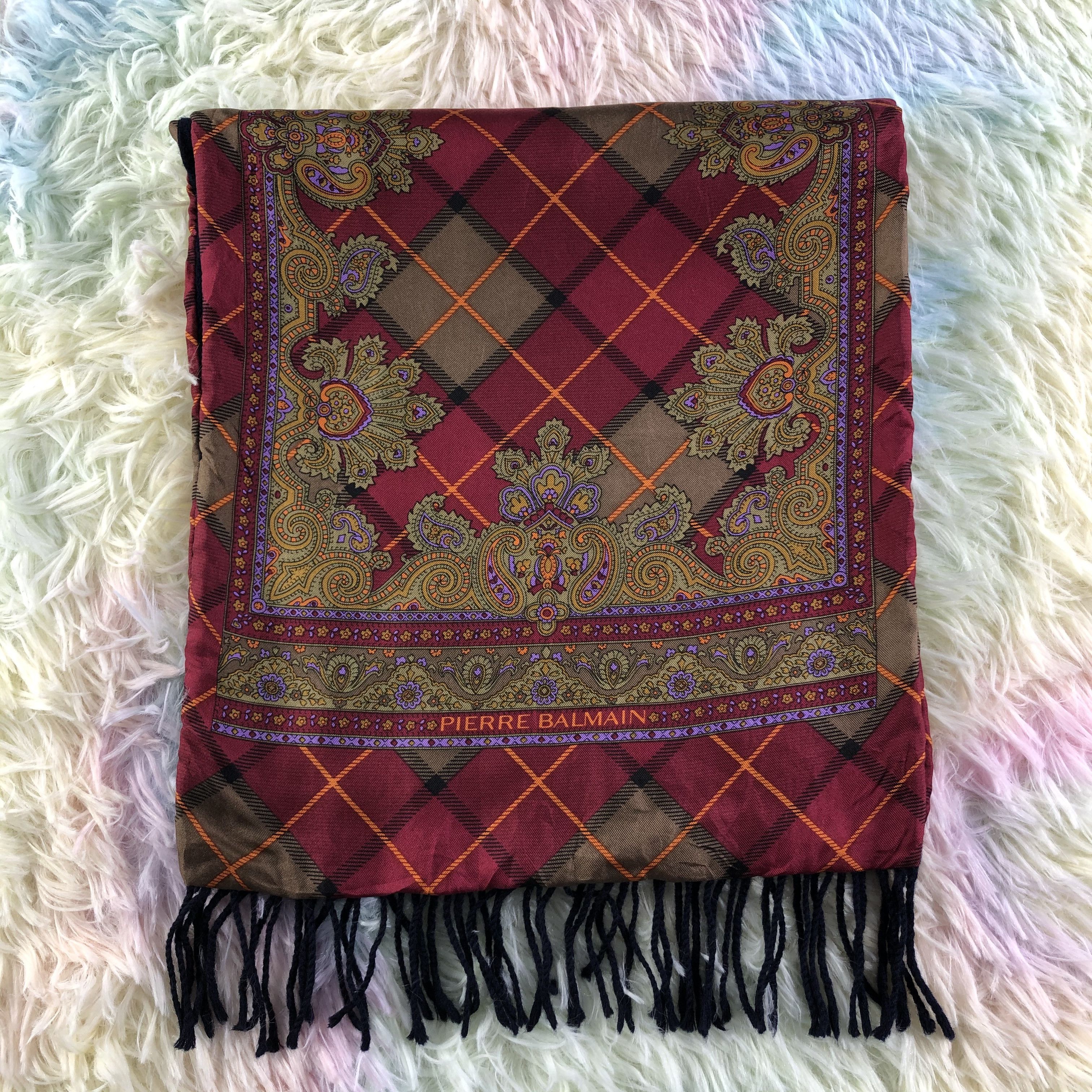 Vintage Pierre Balmain Scarf / Muffler / Neckwear - KM473 Size ONE SIZE - 2 Thumbnail