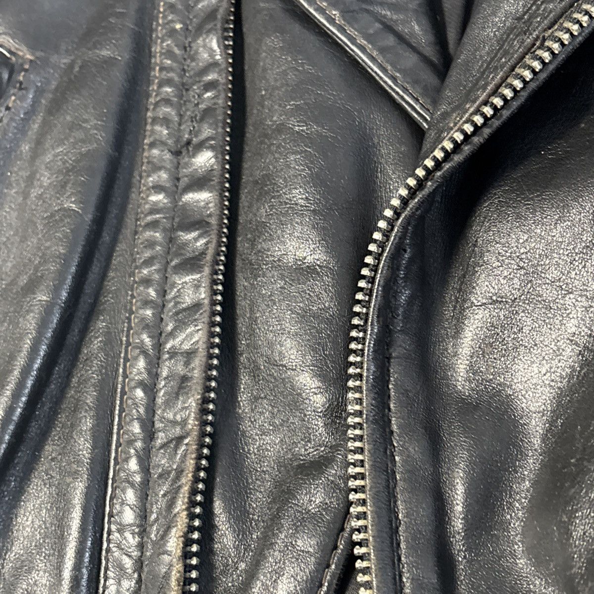 Other Vintage Langlitz Columbia Motorcycle Leather Jacket w/Belt Size US M / EU 48-50 / 2 - 15 Thumbnail