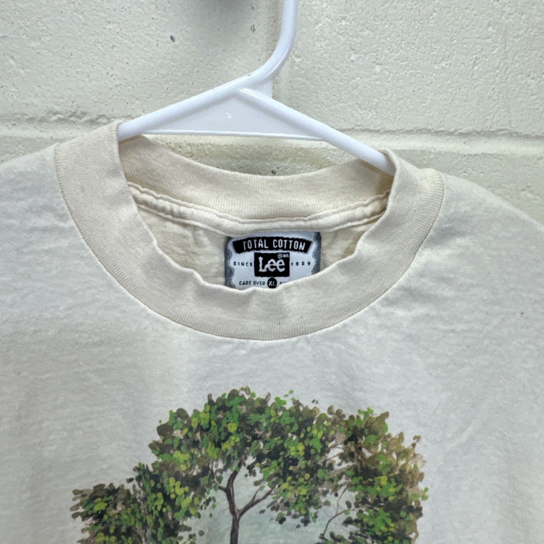 Lee VINTAGE Parrot Graphic Tee Lee Totally Cotton T-Shirt Adult XL Beige 90s Size US XL / EU 56 / 4 - 6 Thumbnail
