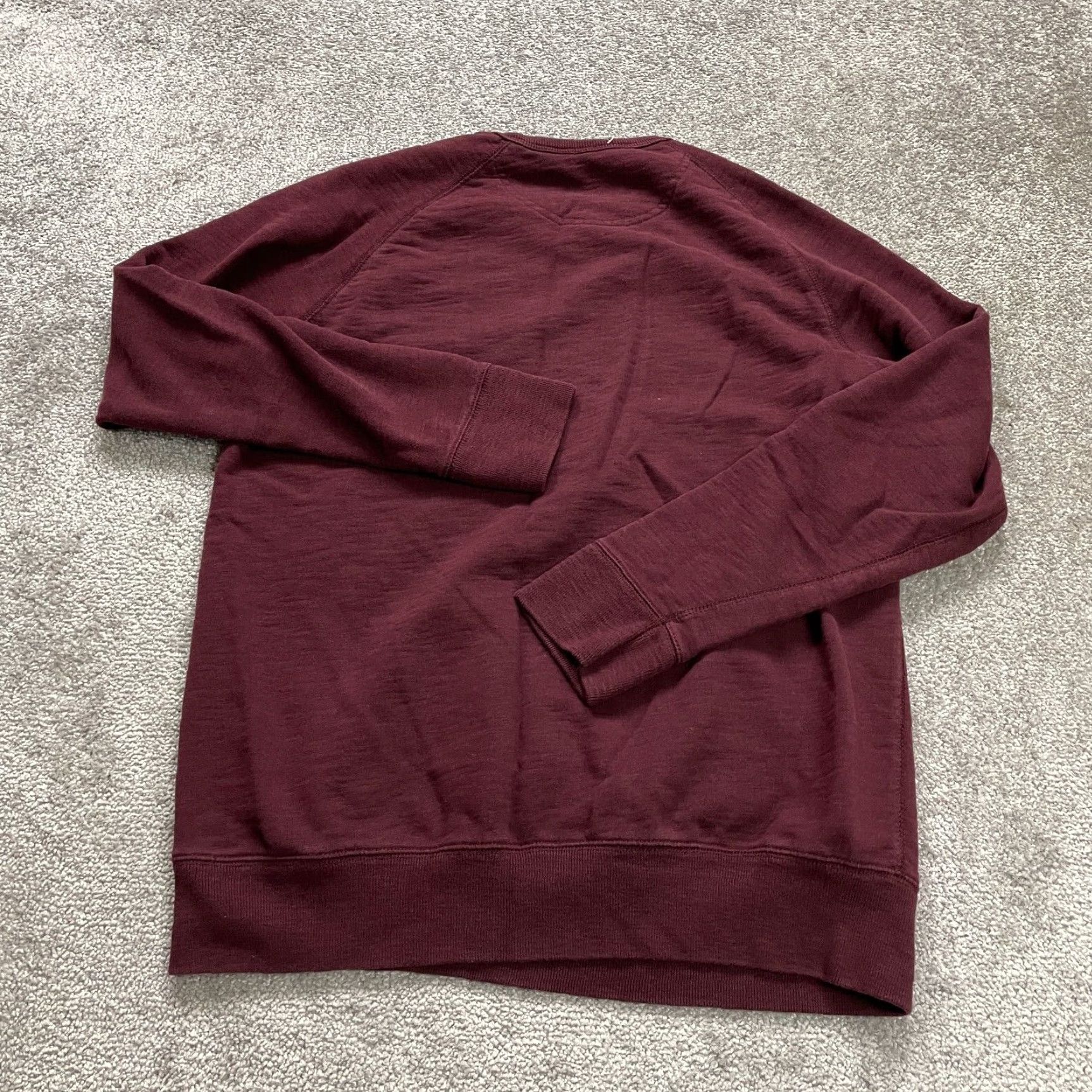 George George Pullover Sweatshirt Mens Large Maroon Crew Neck Long Sleeve Cotton Size US L / EU 52-54 / 3 - 3 Thumbnail