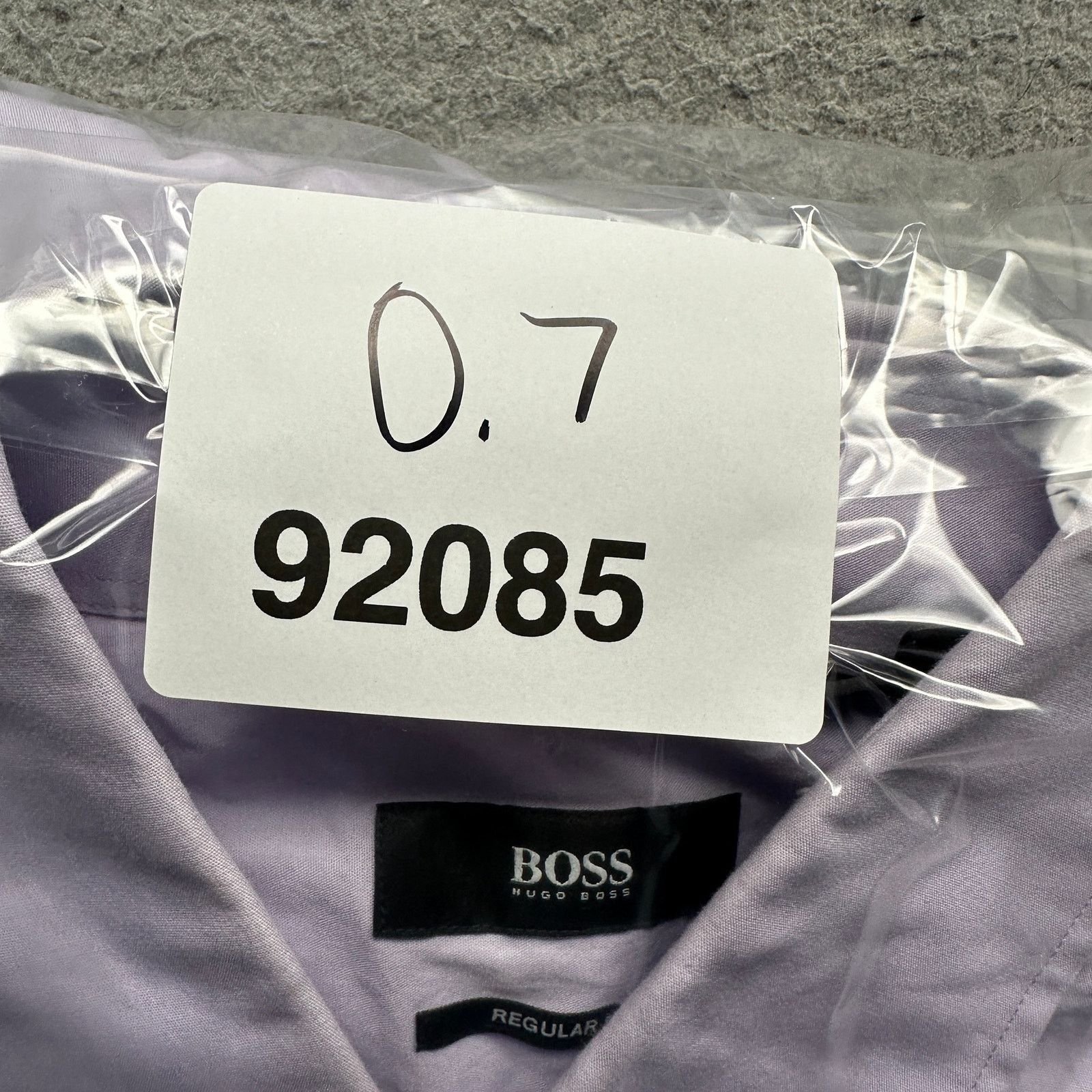 Hugo Boss Boss Hugo Boss Button Purple Dress Shirt Mens 17.5 36/37 XL Size US XL / EU 56 / 4 - 11 Thumbnail