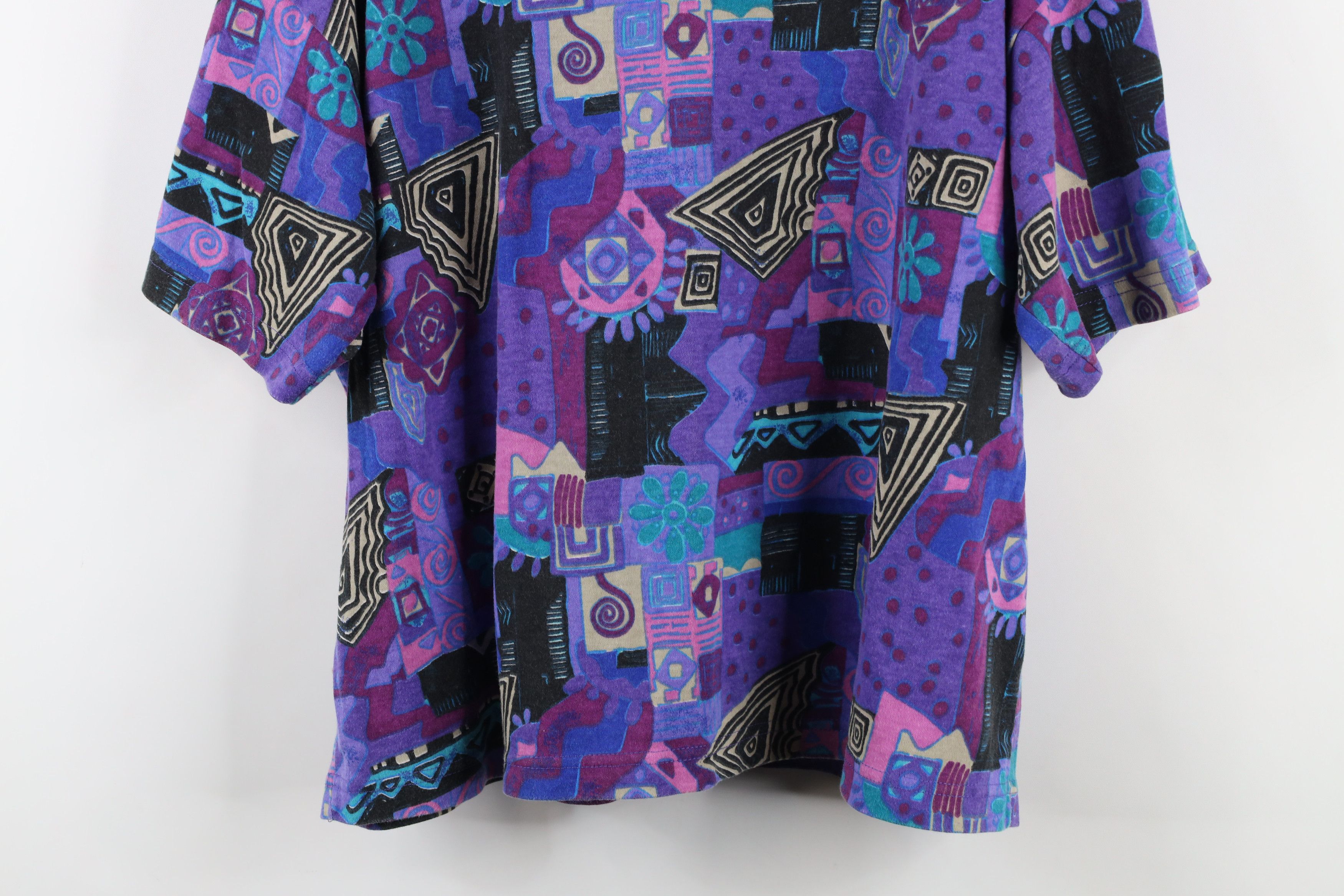 Vintage Vintage 90s Streetwear Abstract Art Short Sleeve T-Shirt USA Size M / US 6-8 / IT 42-44 - 10 Thumbnail