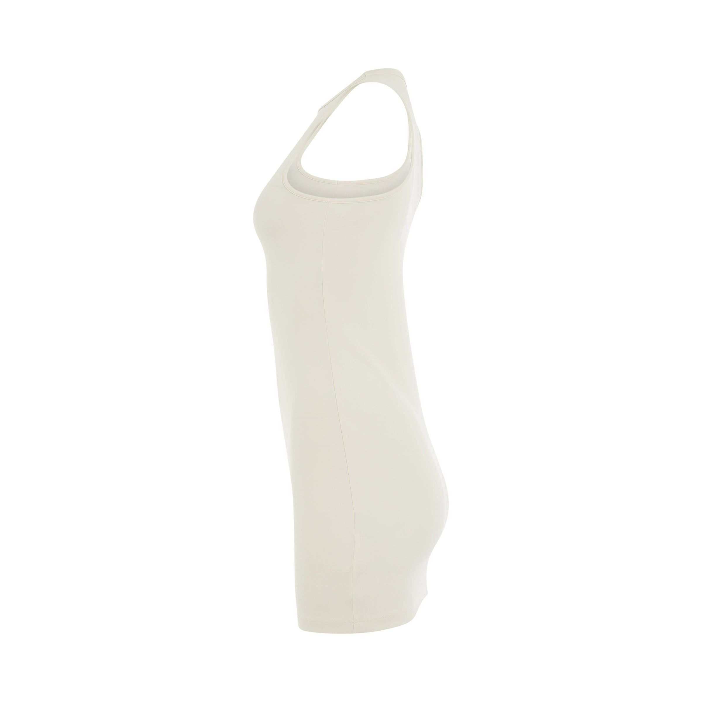 Off-White o1y1225 Mini Dress in Ivory Size XS / US 0-2 / IT 36-38 - 3 Thumbnail